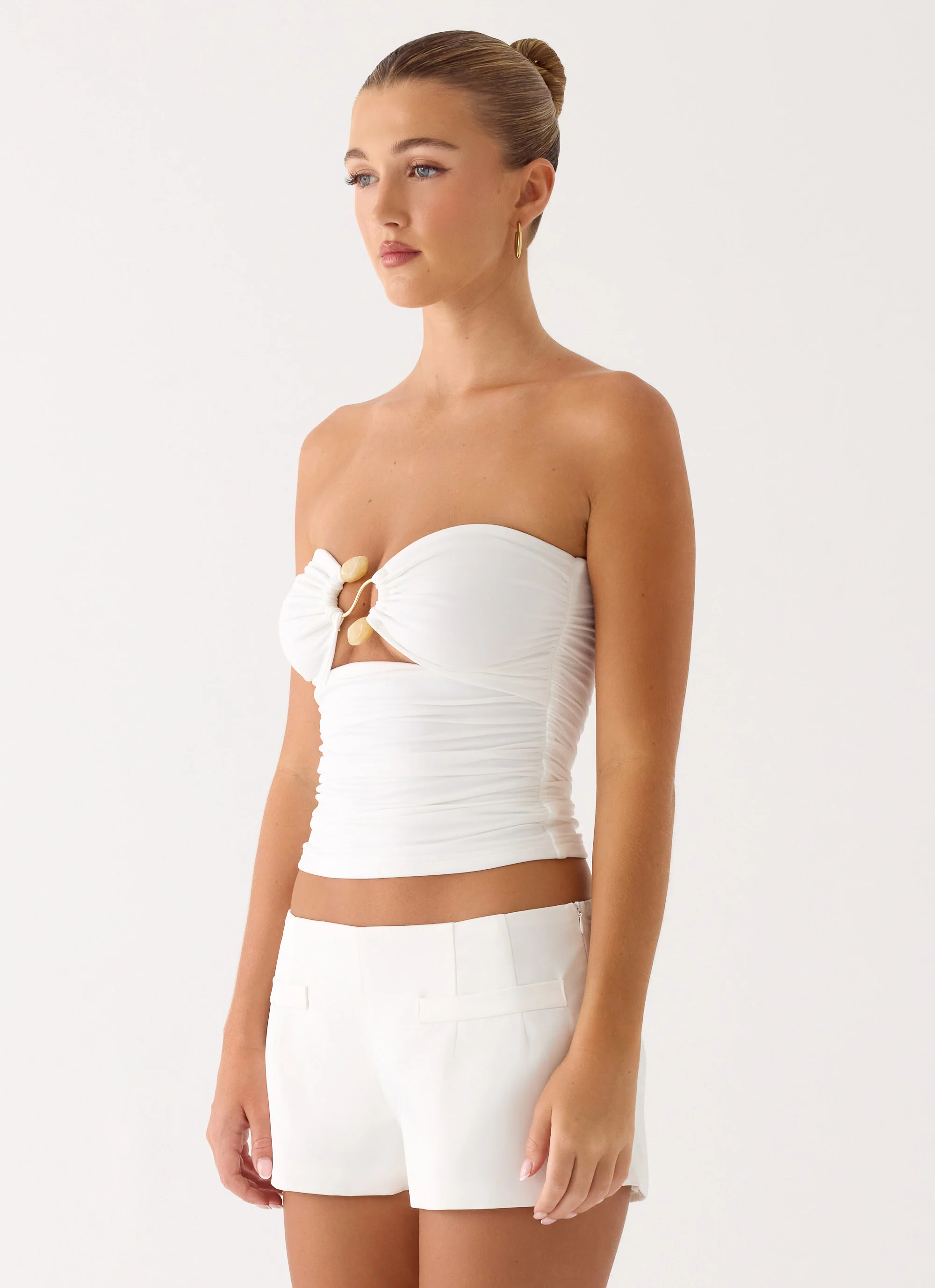 Doja Strapless Top - White - Image 3