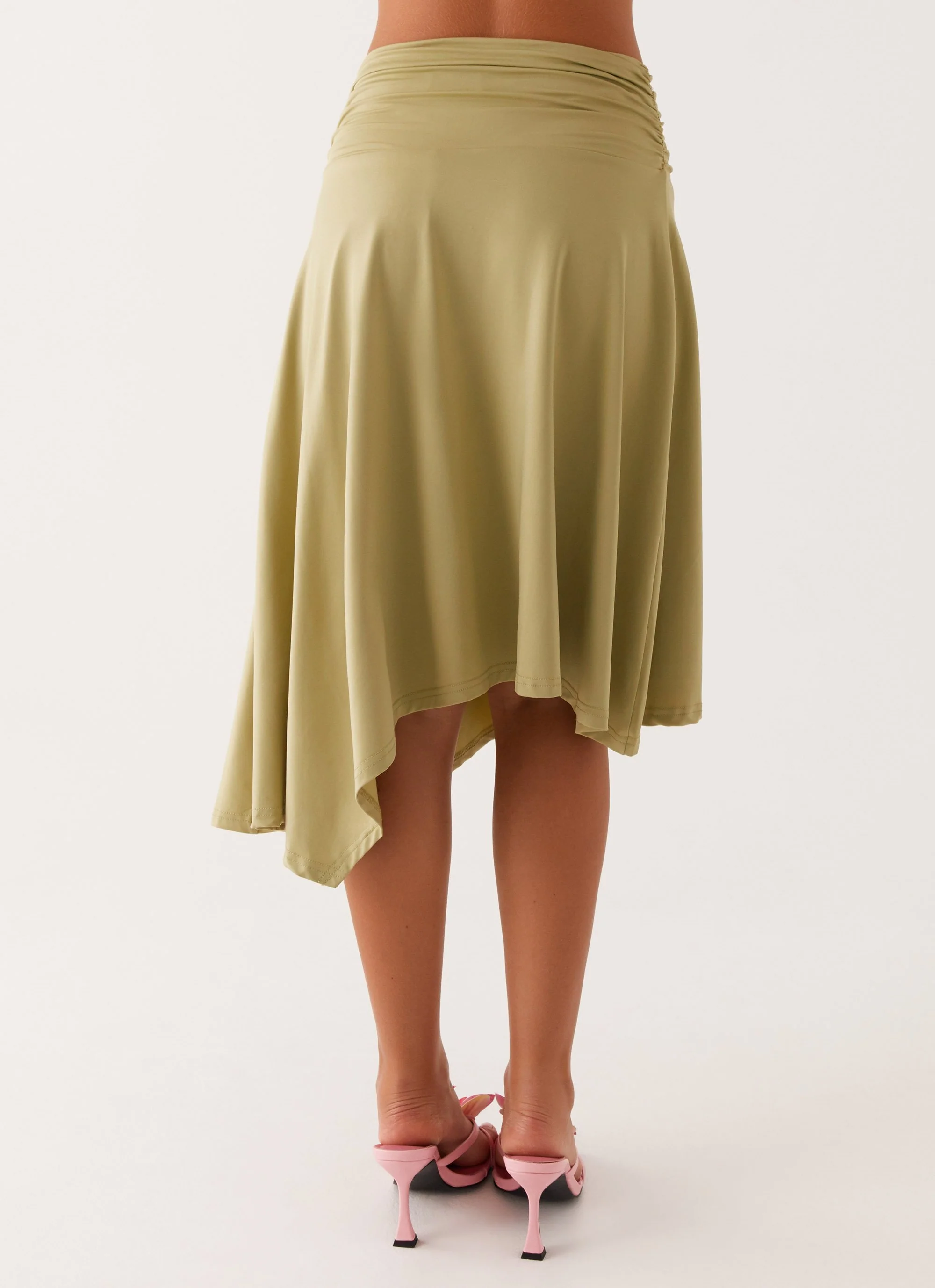 Dolly Midi Skirt - Green - Image 5