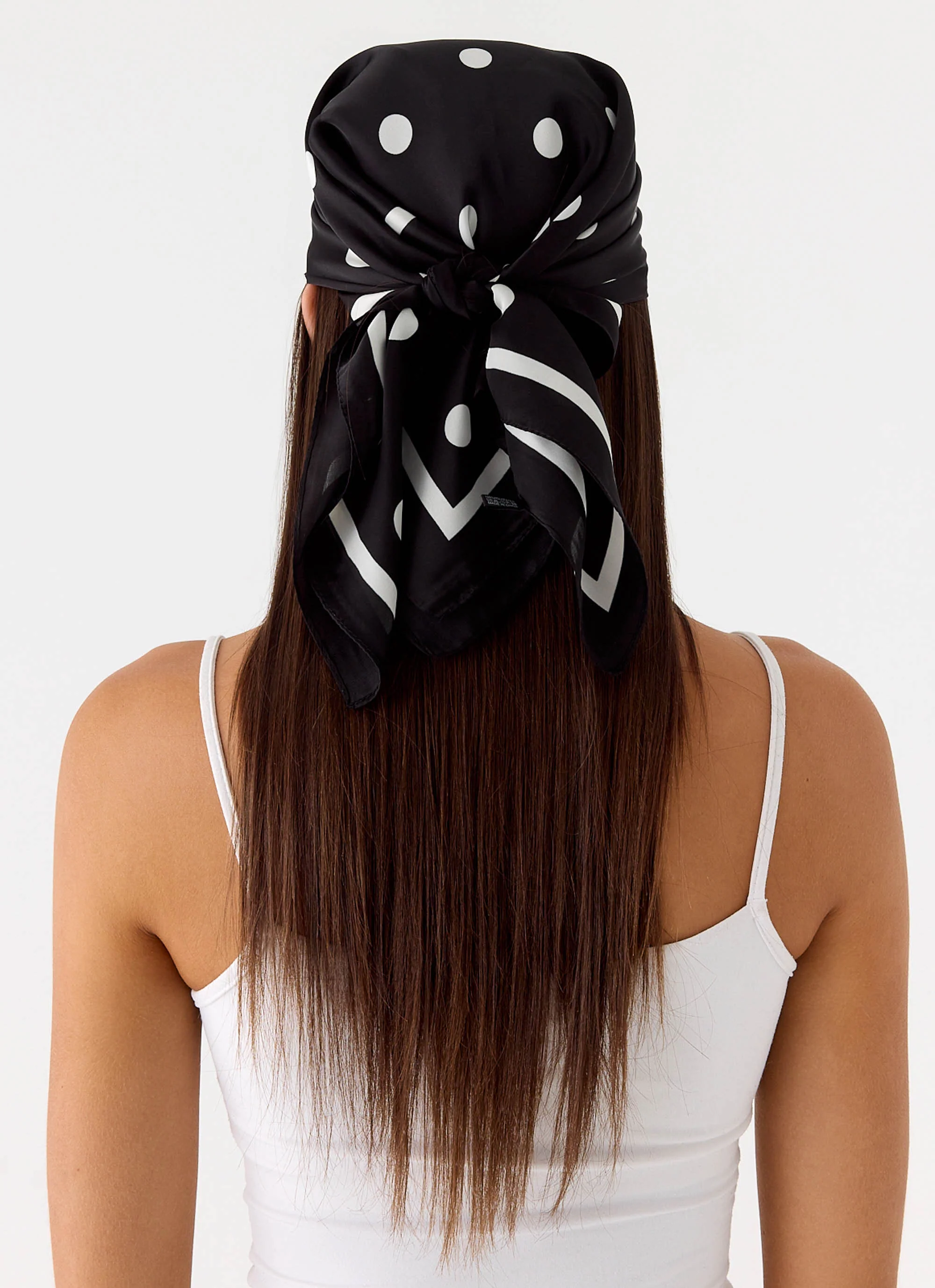 Dotty Dreams Scarf - Black Polkadot - Image 4