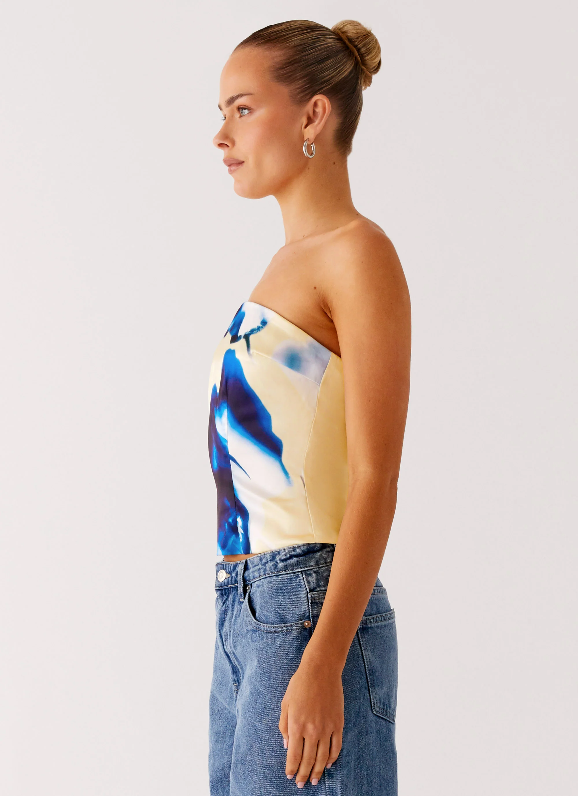 Dreamy Skies Strapless Top - Heirloom Floral - Image 5