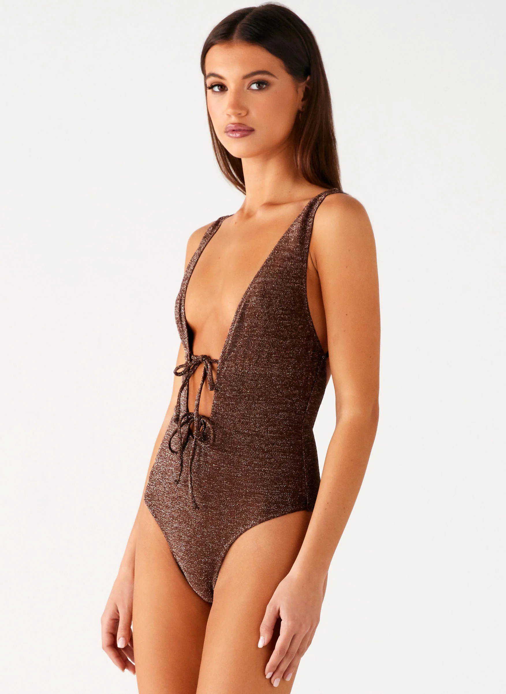 Drifter One Piece Swimsuit - Chocolate - Image 3