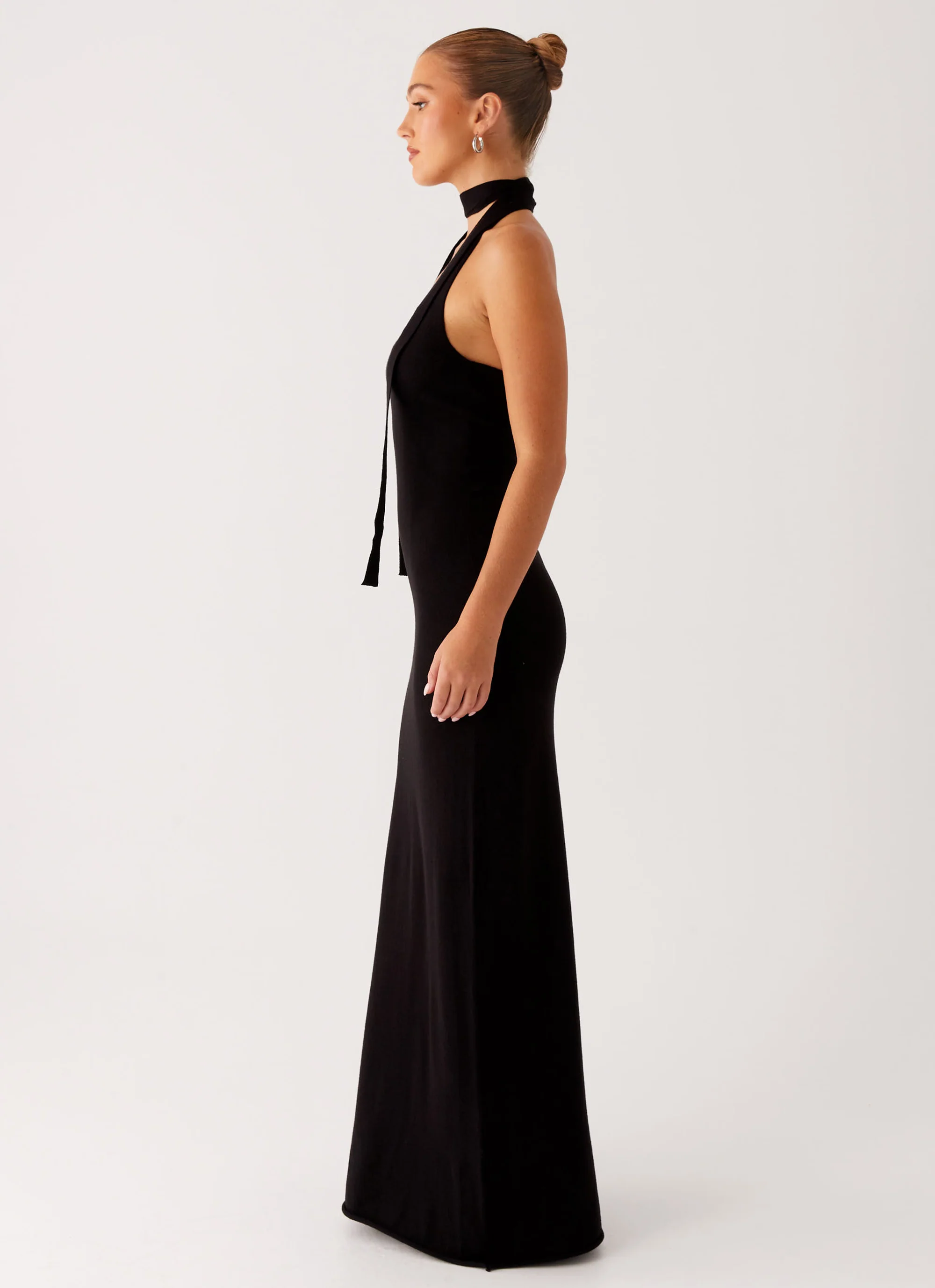 Eddie Knit Maxi Dress - Black - Image 5
