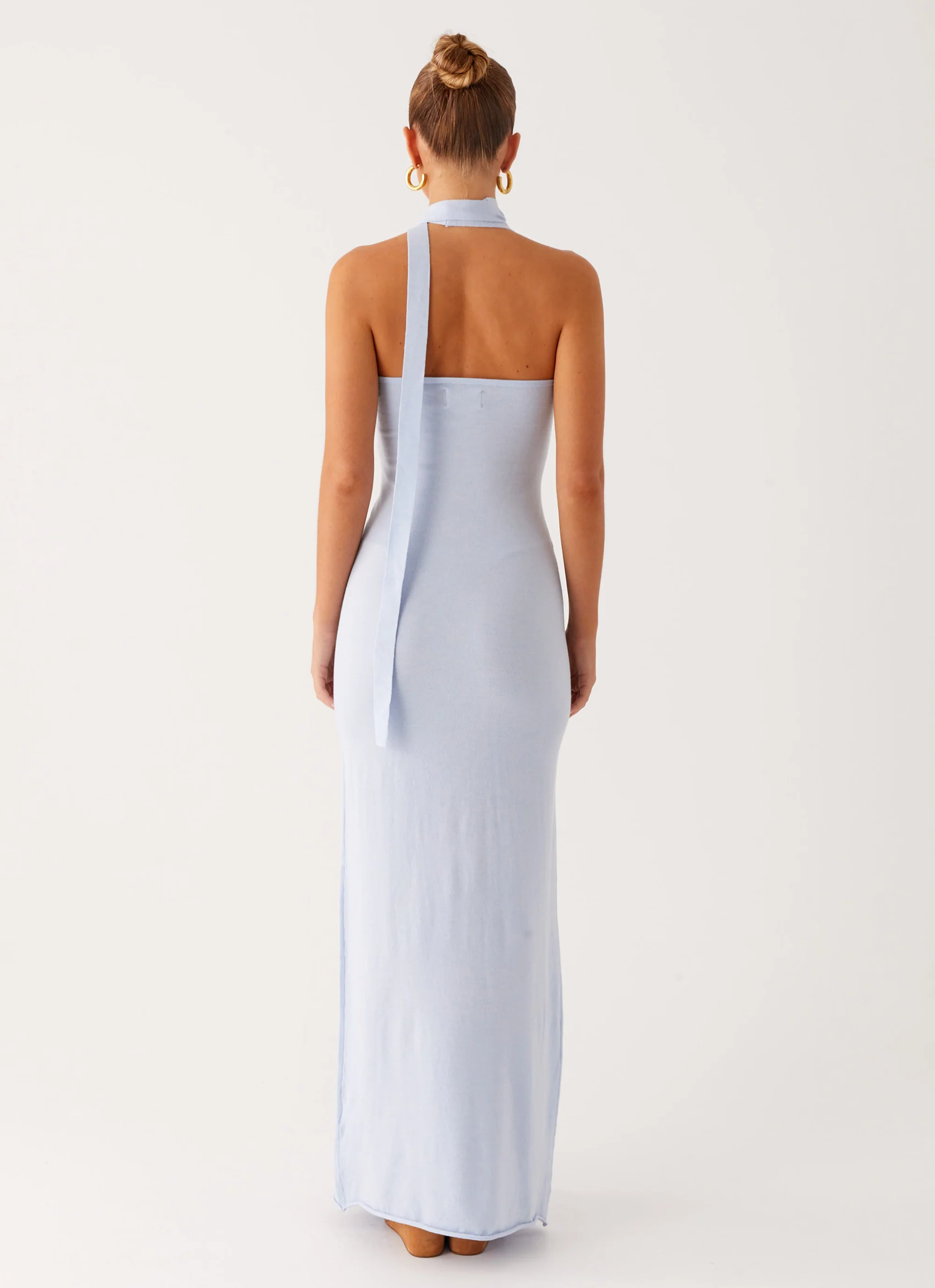Eddie Knit Maxi Dress - Blue - Image 4