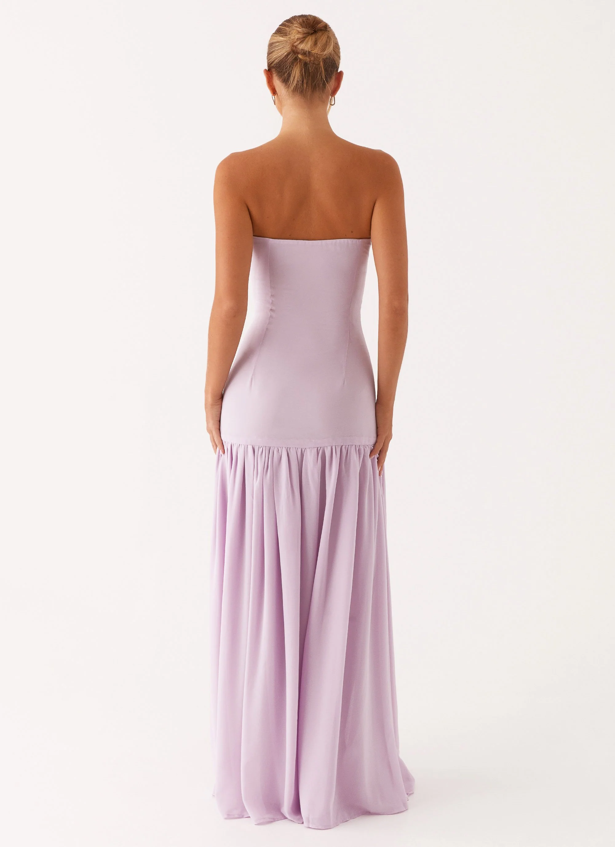 Eden Strapless Maxi Dress - Lilac - Image 4