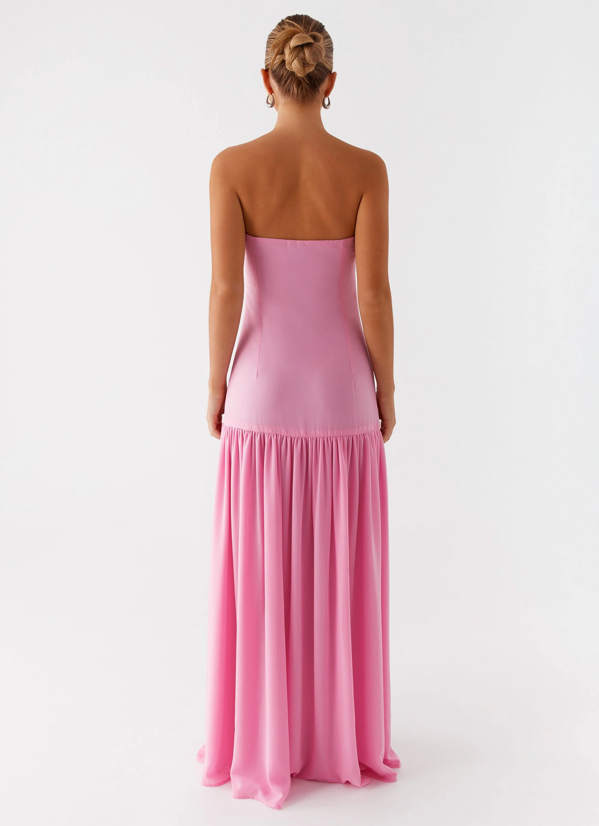 Eden Strapless Maxi Dress - Pink - Image 6