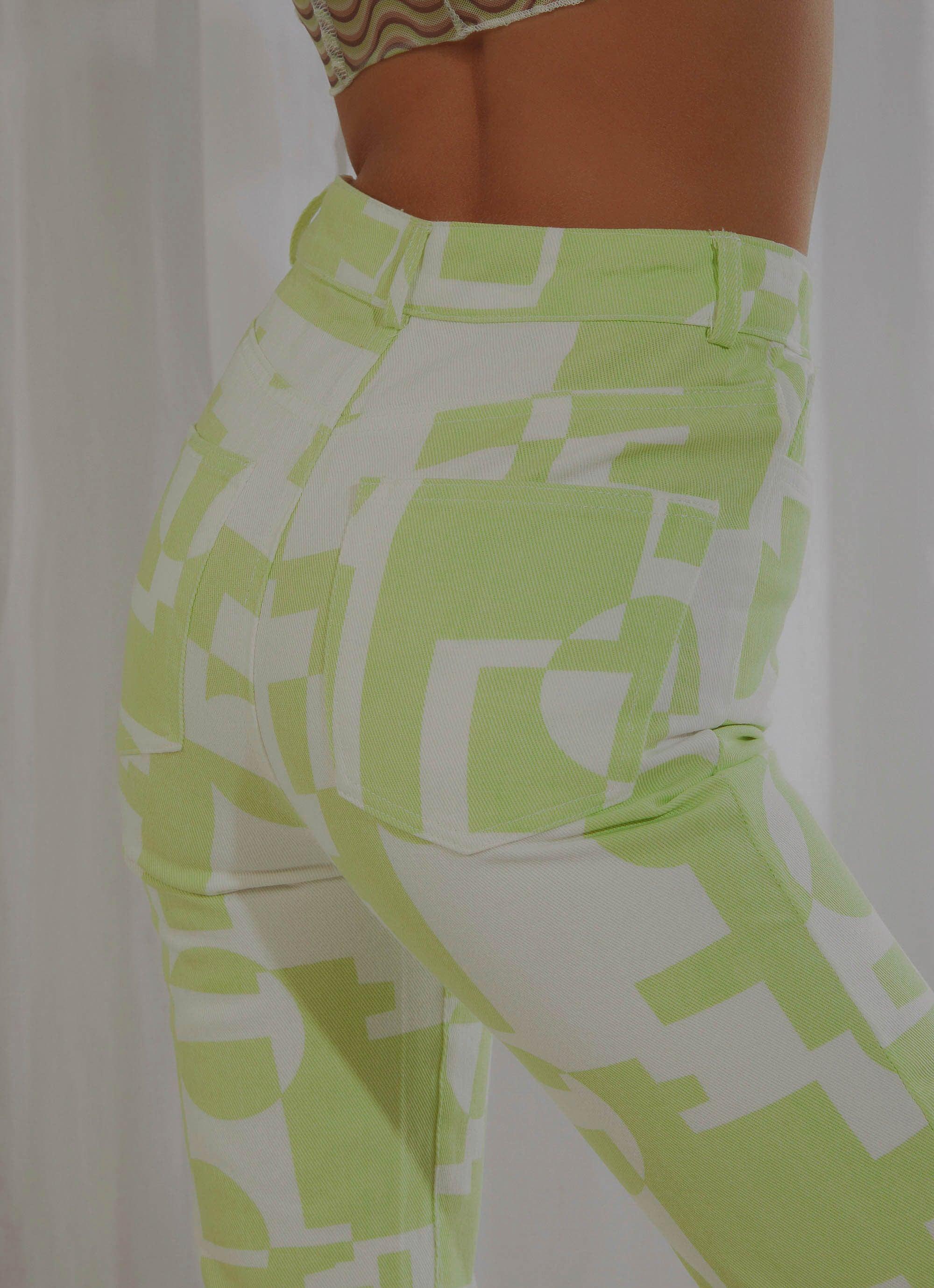 Electric Avenue Pants - Lime - Image 2