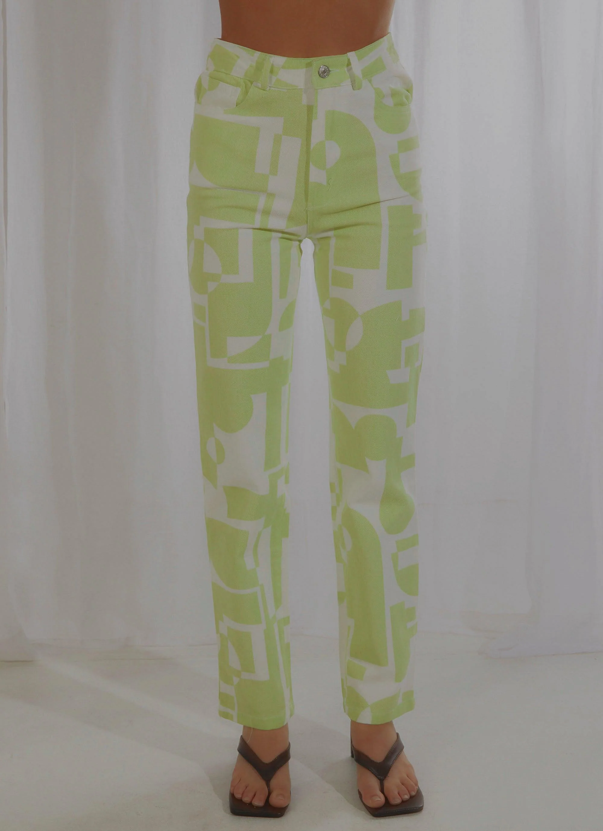 Electric Avenue Pants - Lime - Image 3