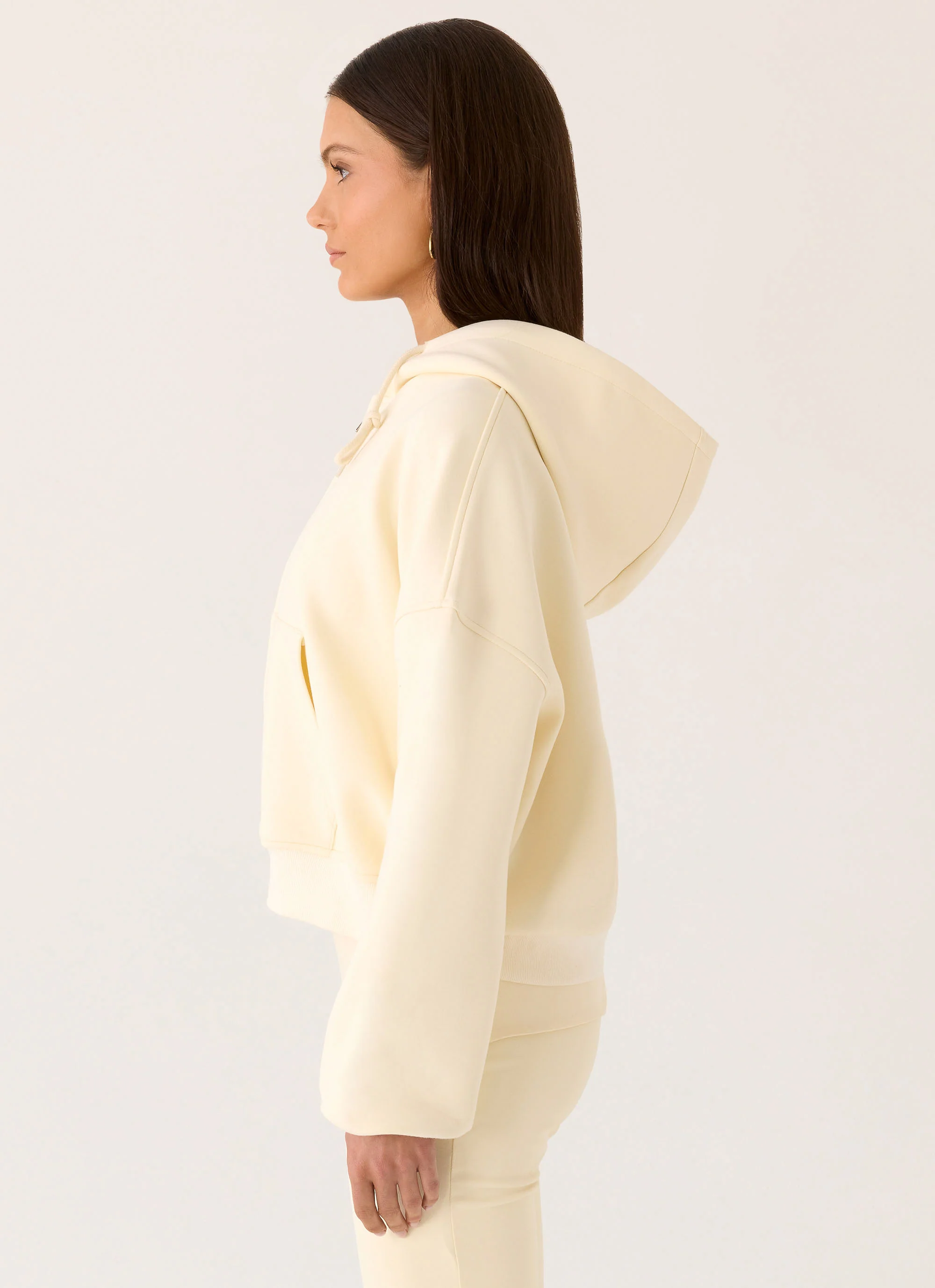 Elio Zip Hoodie - Baby Yellow - Image 3