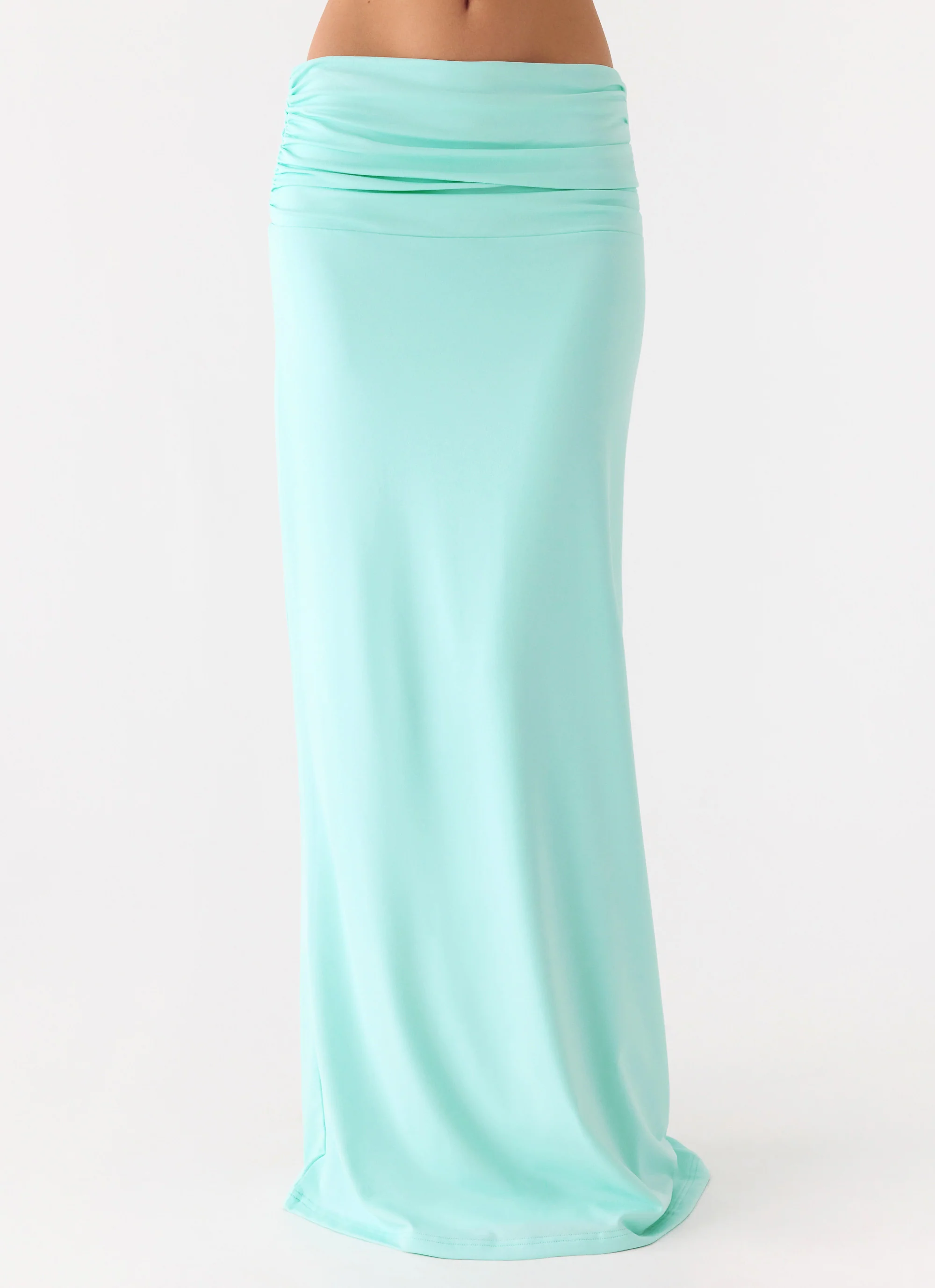Elisabetta Maxi Skirt - Aqua - Image 2