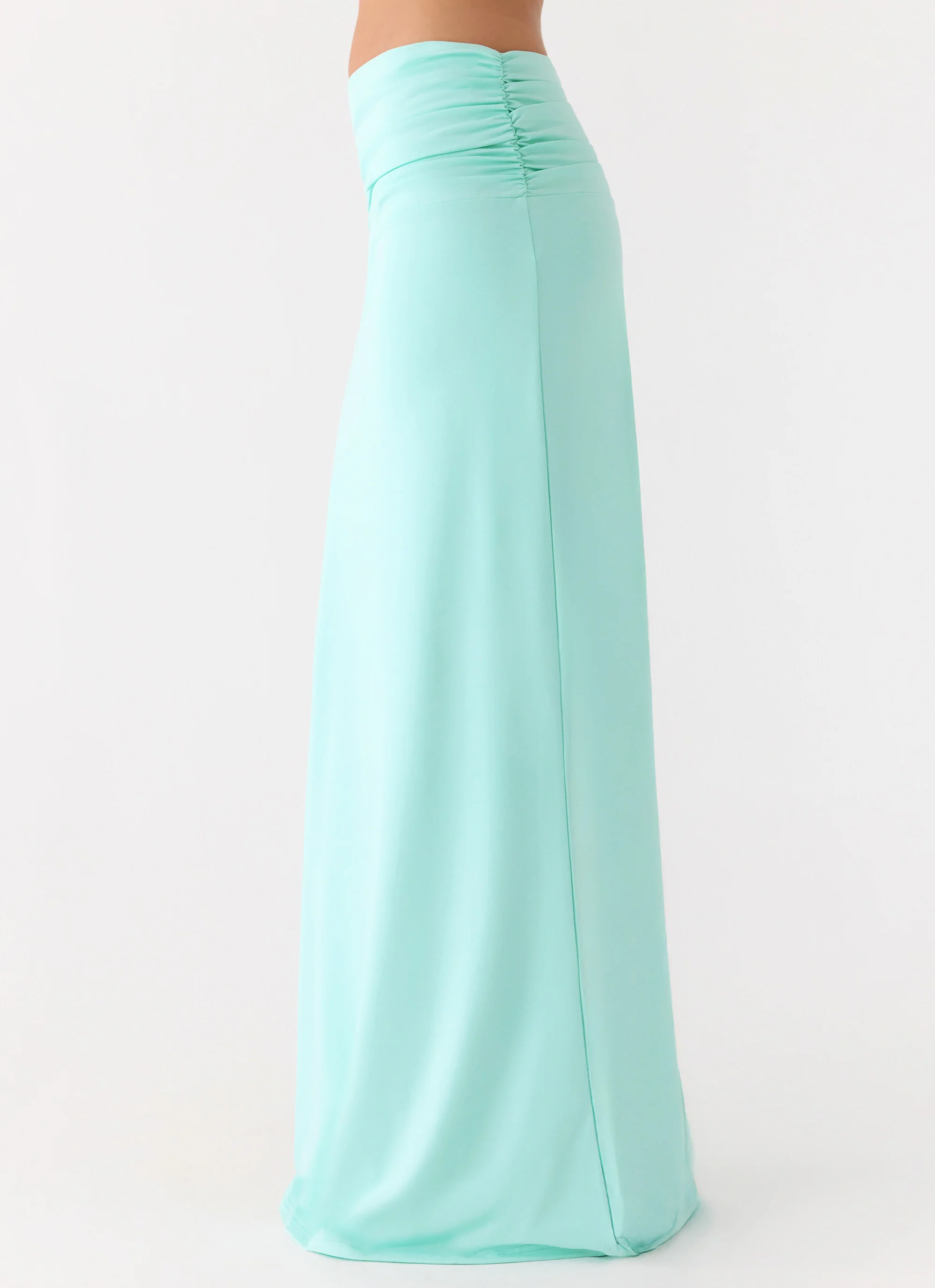 Elisabetta Maxi Skirt - Aqua - Image 3