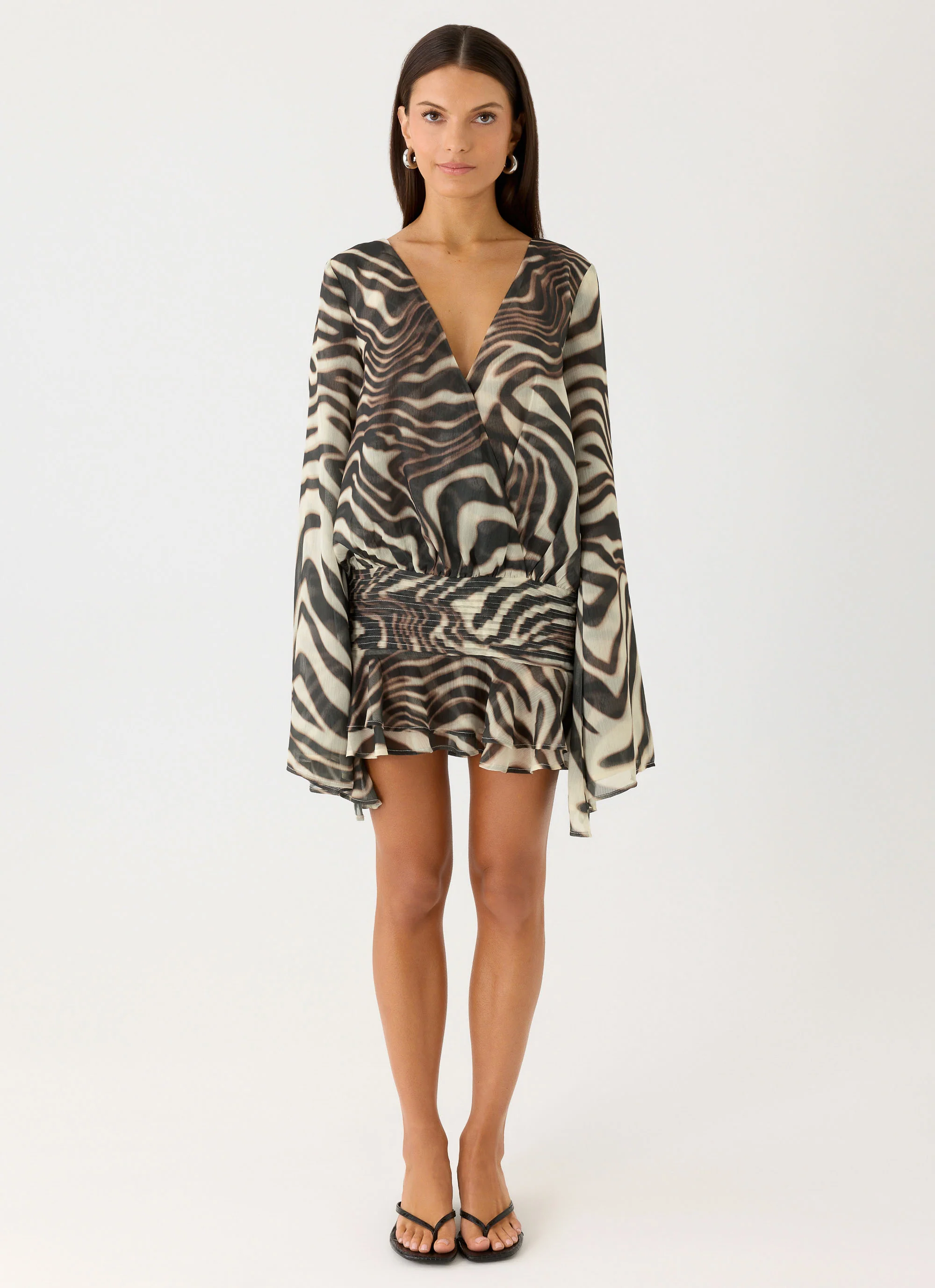 Elisana Mini Dress - Zebra - Image 4