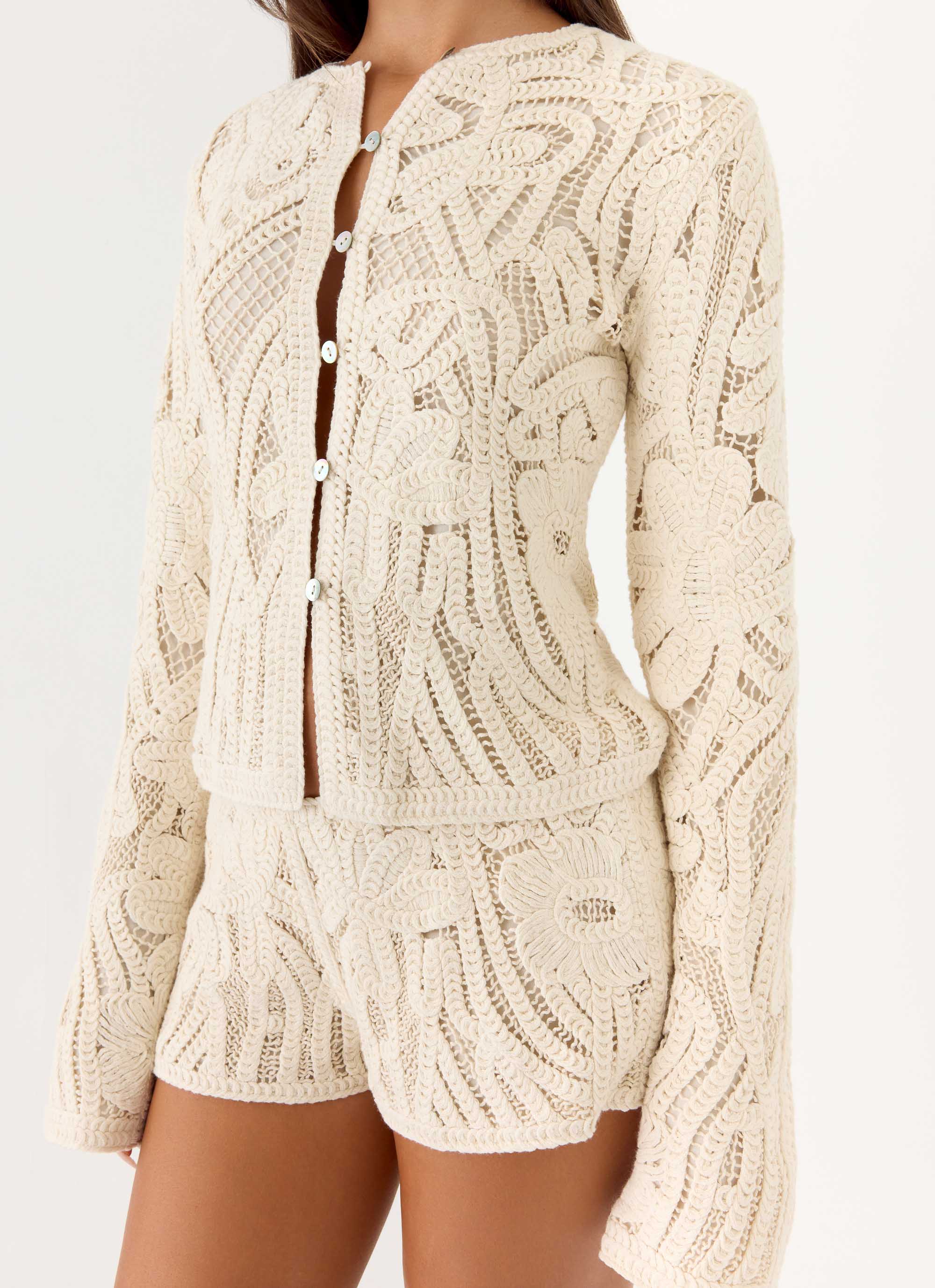 Ellington Long Sleeve Top - Ivory - Image 6