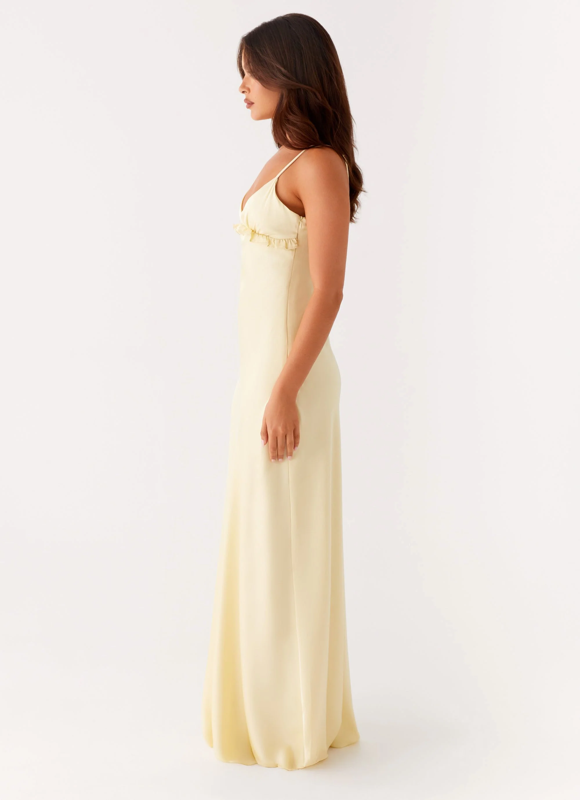 Elona Maxi Dress - Baby Yellow - Image 3