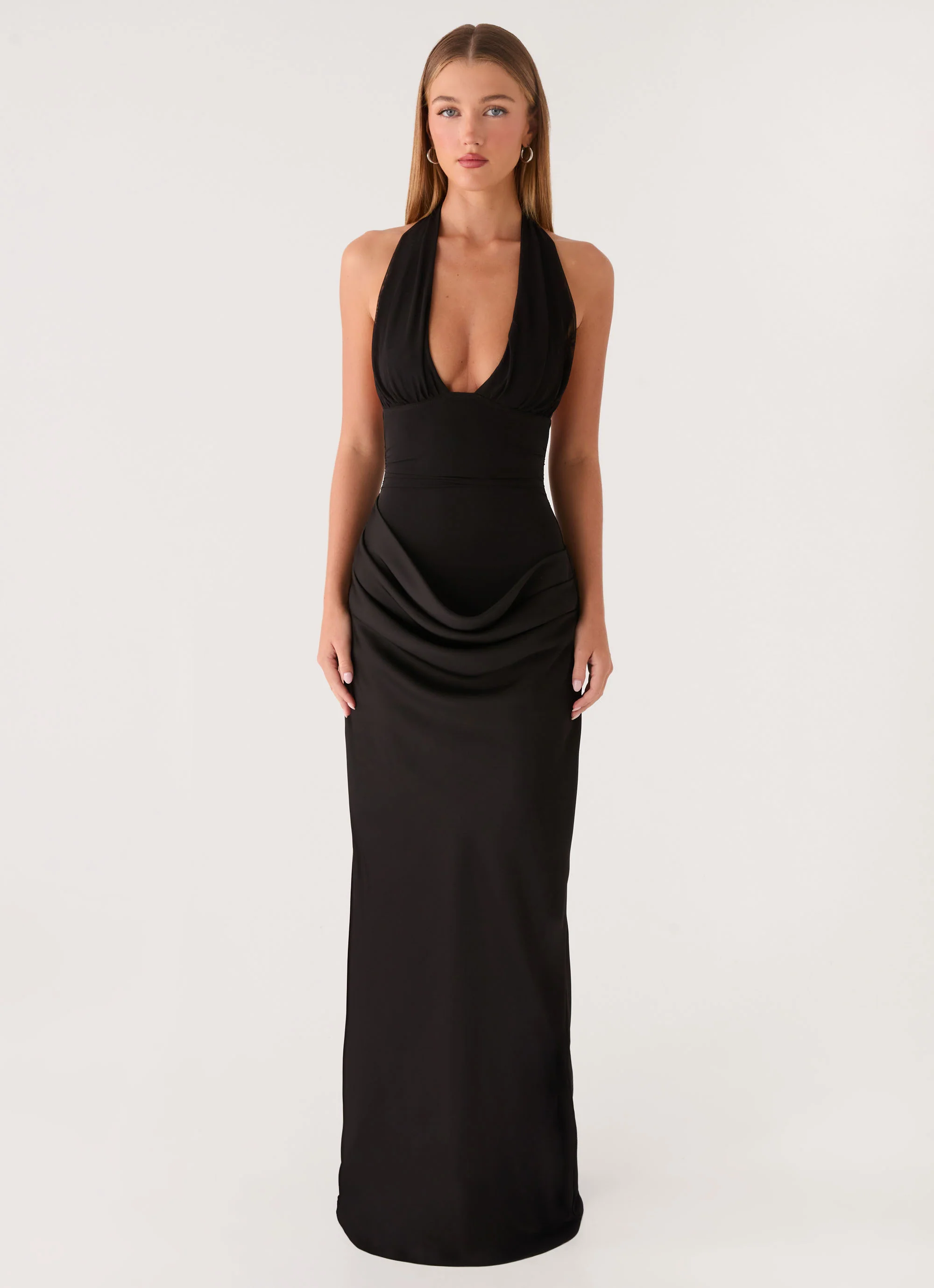 Emaretta Halter Maxi Dress - Black - Image 6
