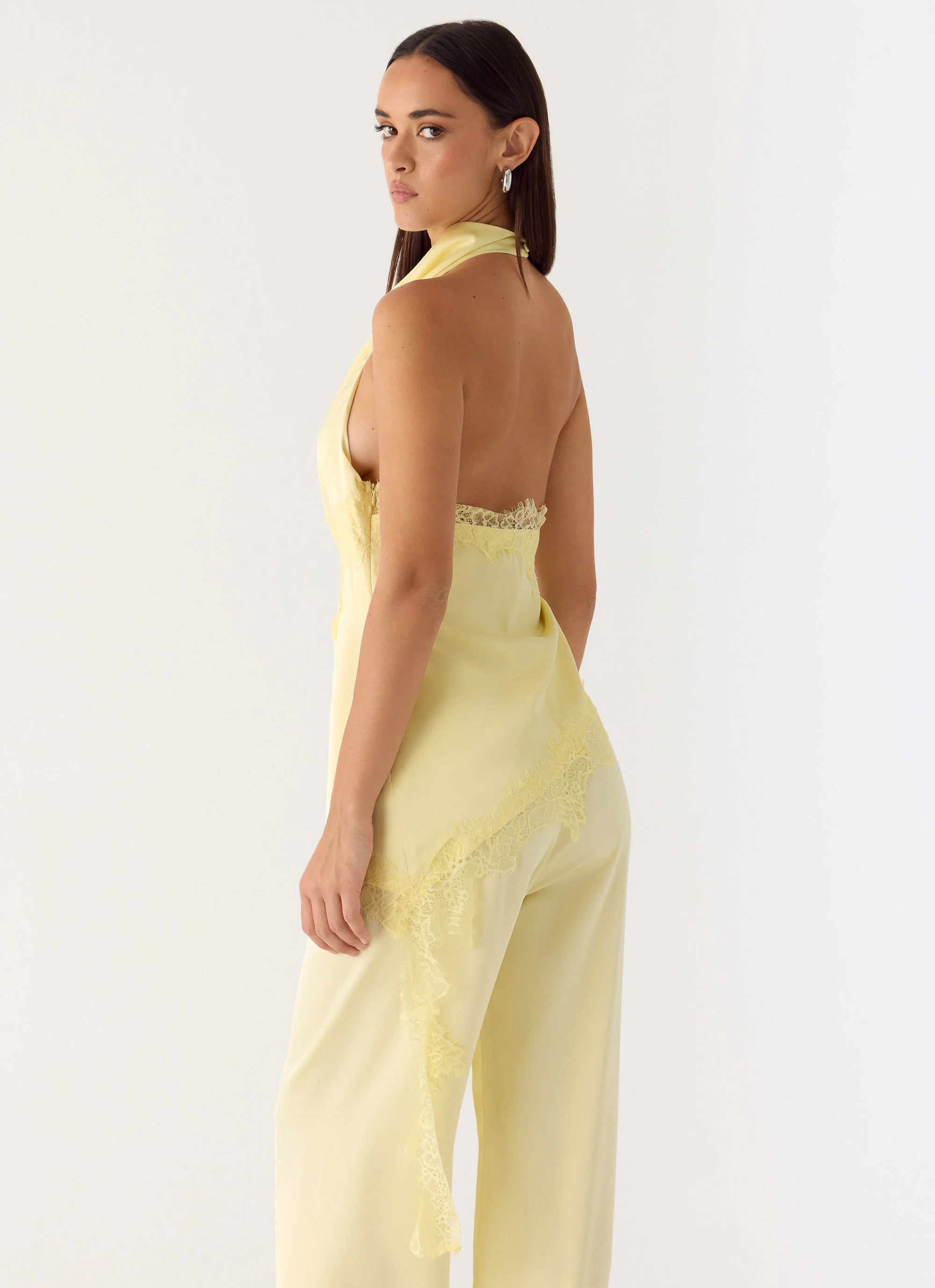 Emilee Cowl Top - Yellow - Image 3
