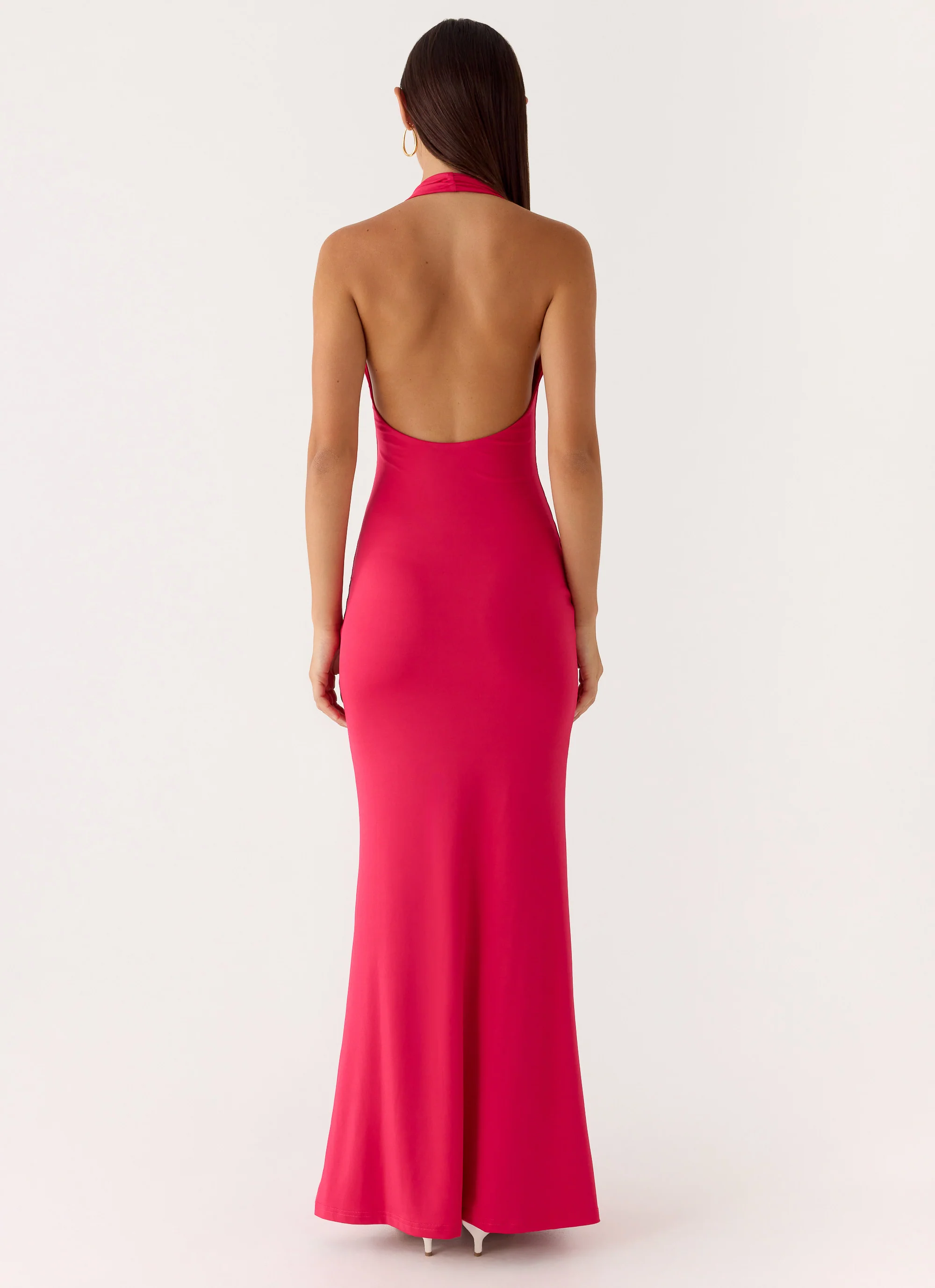 Emiliana Maxi Dress - Red Magenta - Image 3