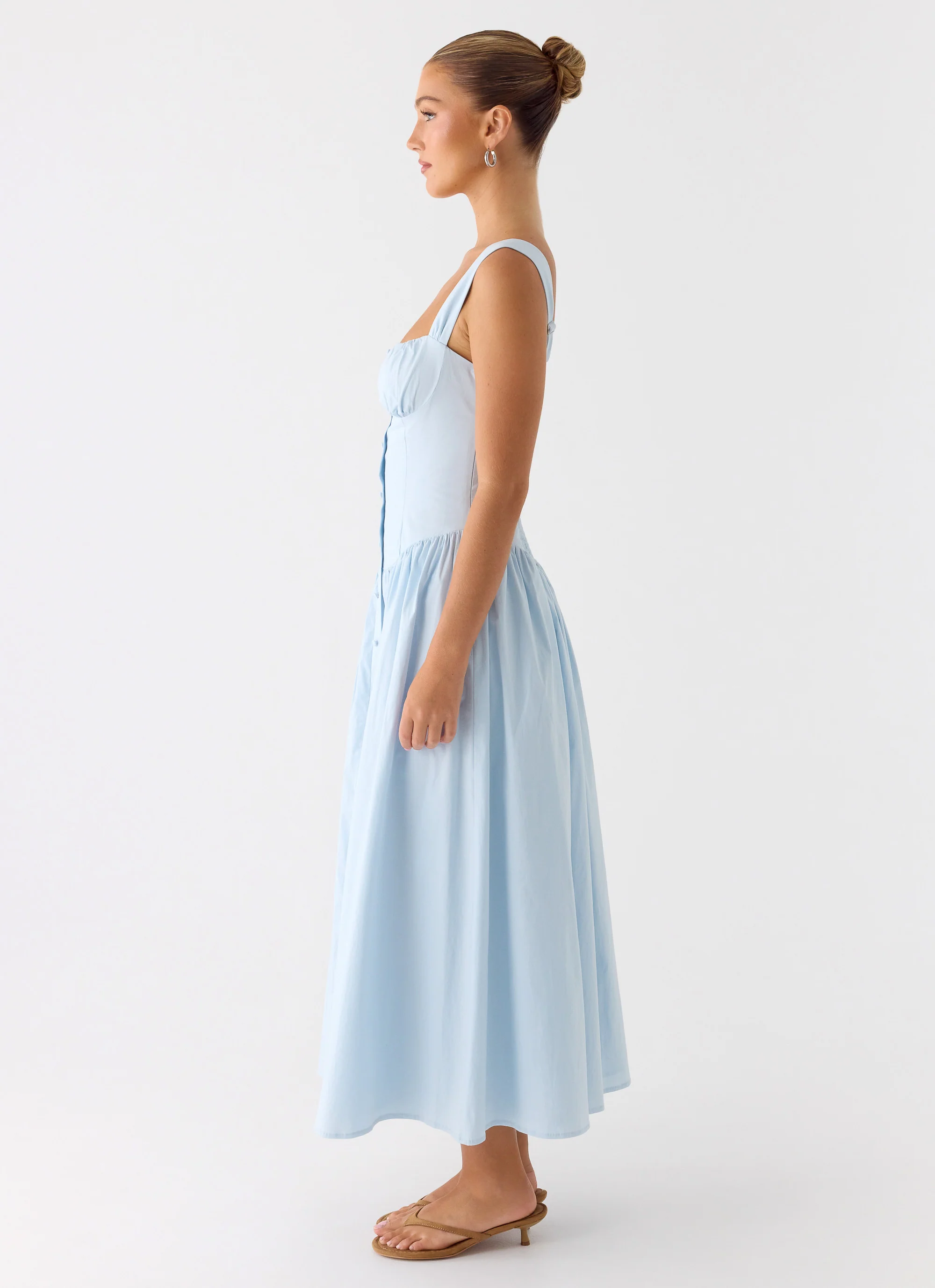 Emmalina Midi Dress - Blue - Image 2