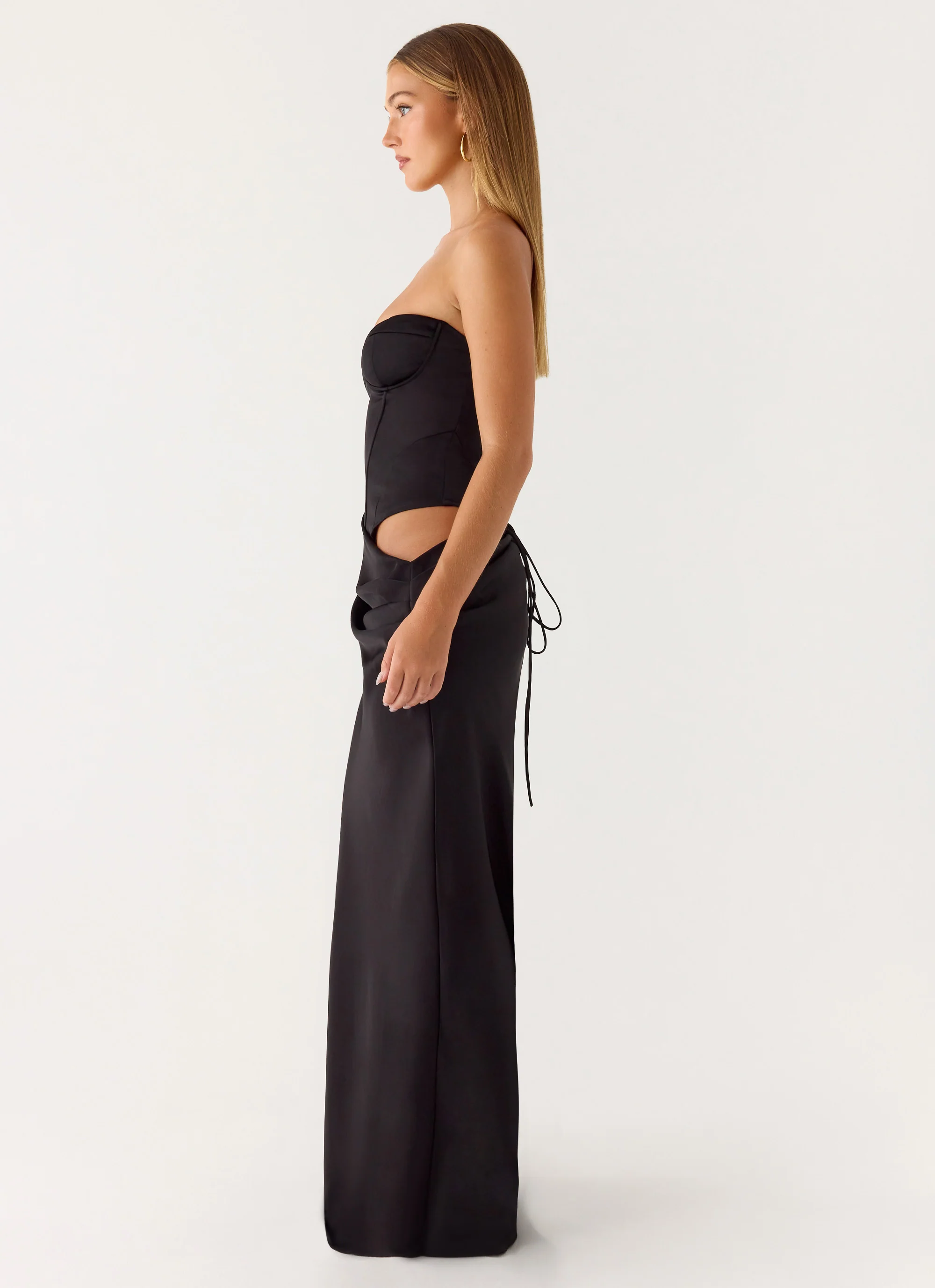 Emory Corset Maxi Dress - Black - Image 2