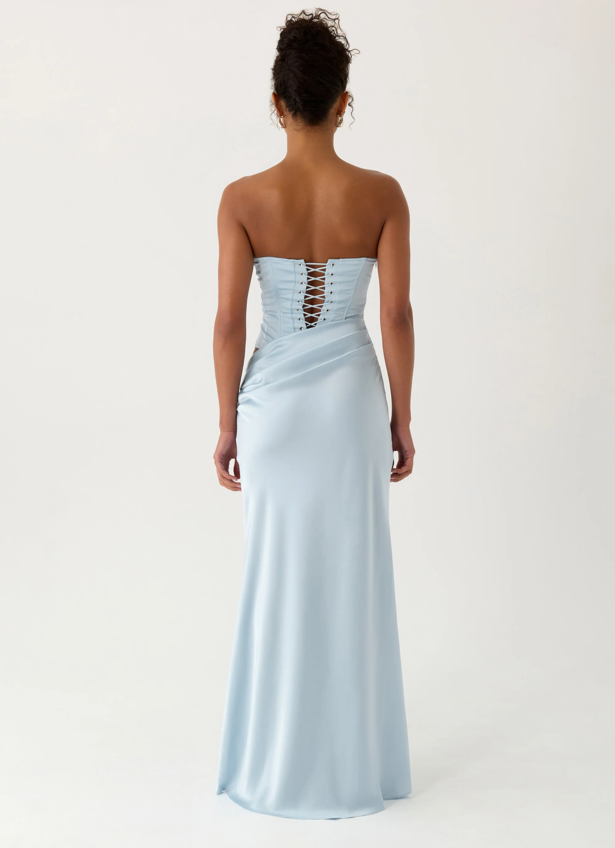 Emory Corset Maxi Dress - Blue - Image 4