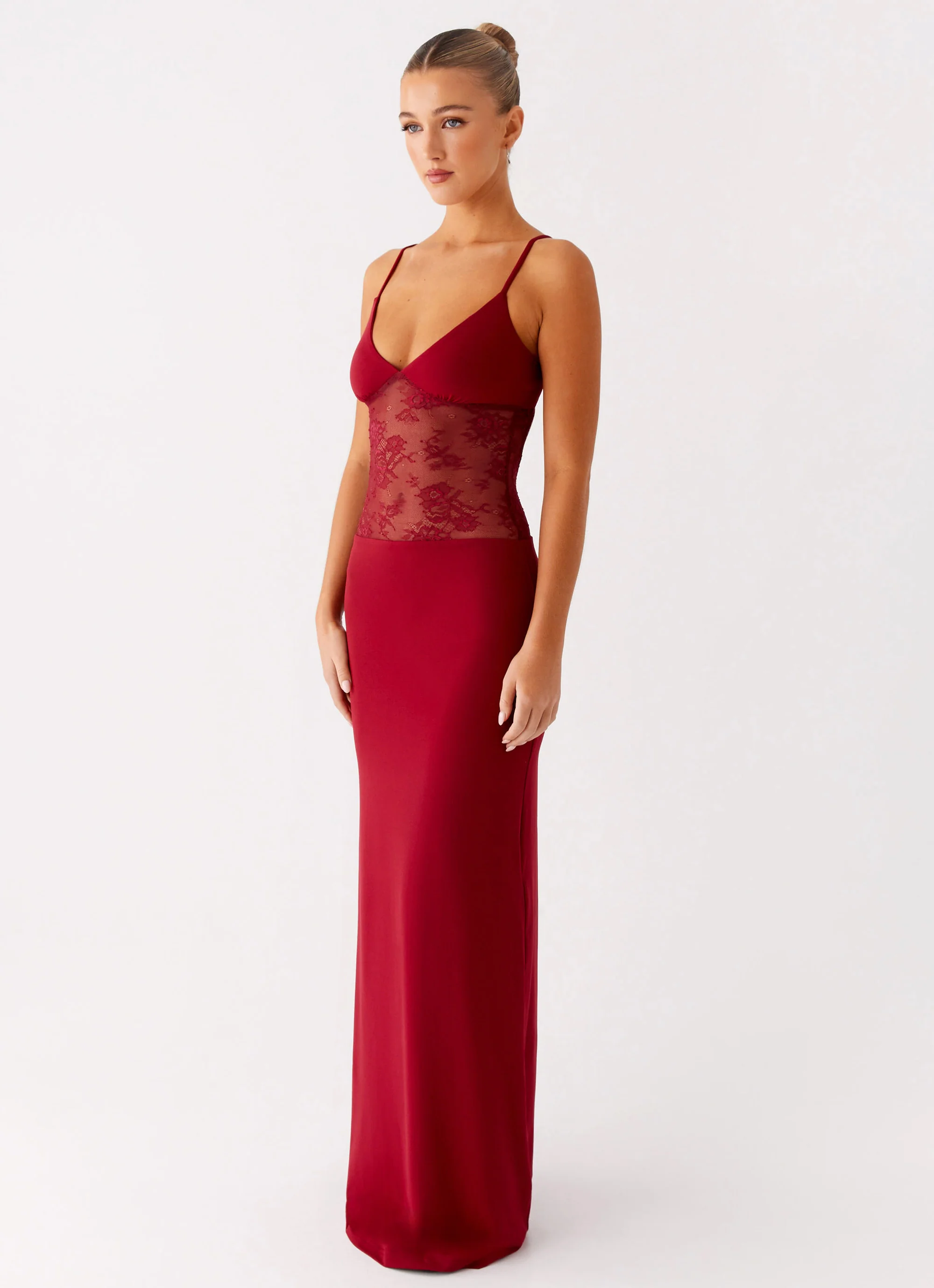 Envy Maxi Dress - Maroon - Image 2