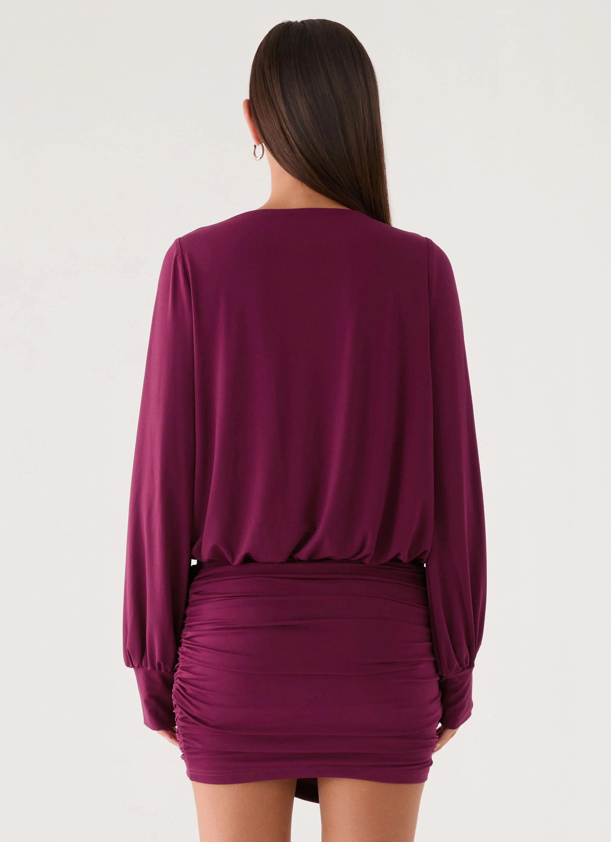 Ettah Long Sleeve Top - Plum - Image 4