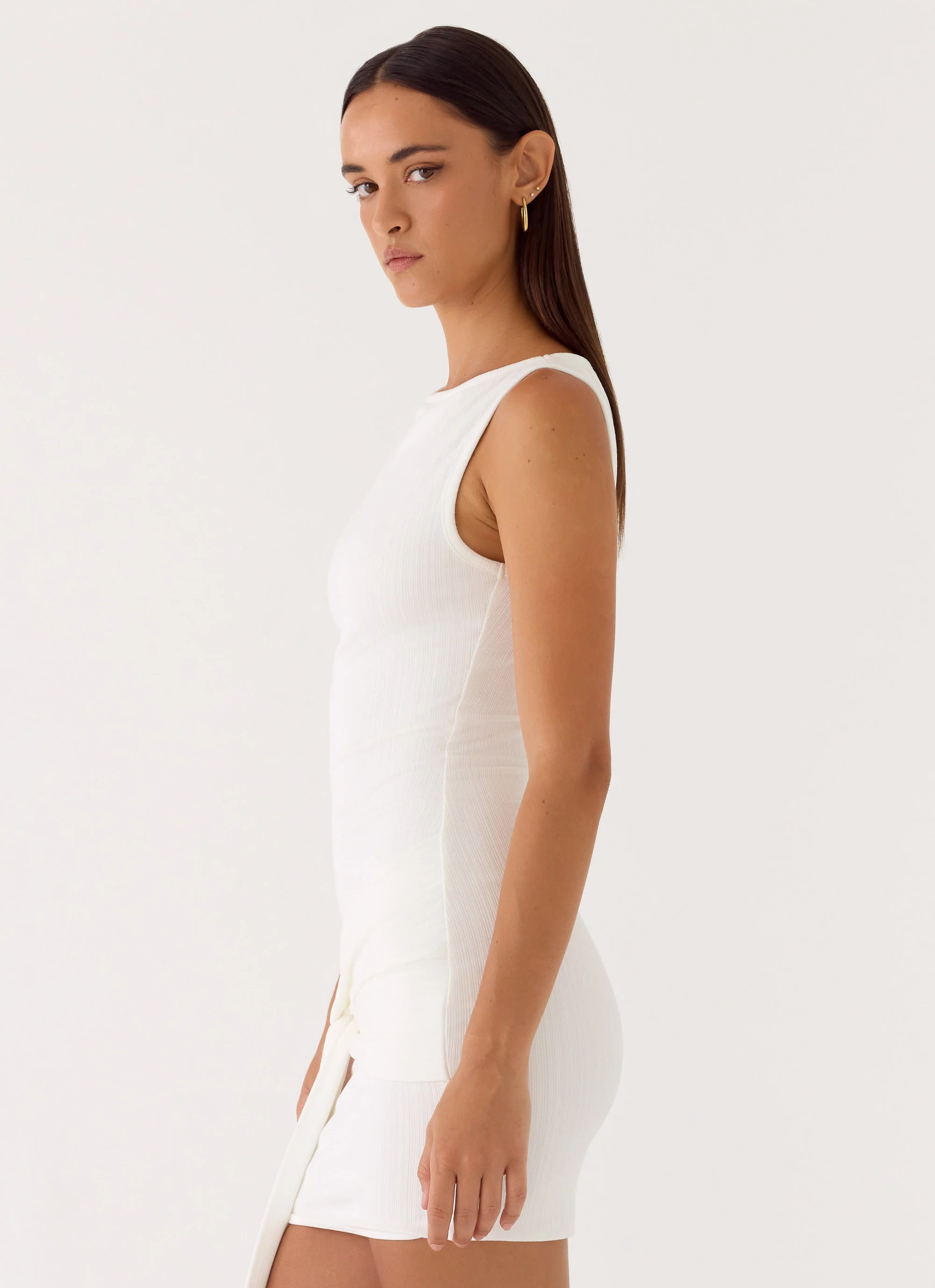 Everly Mini Dress - White - Image 2
