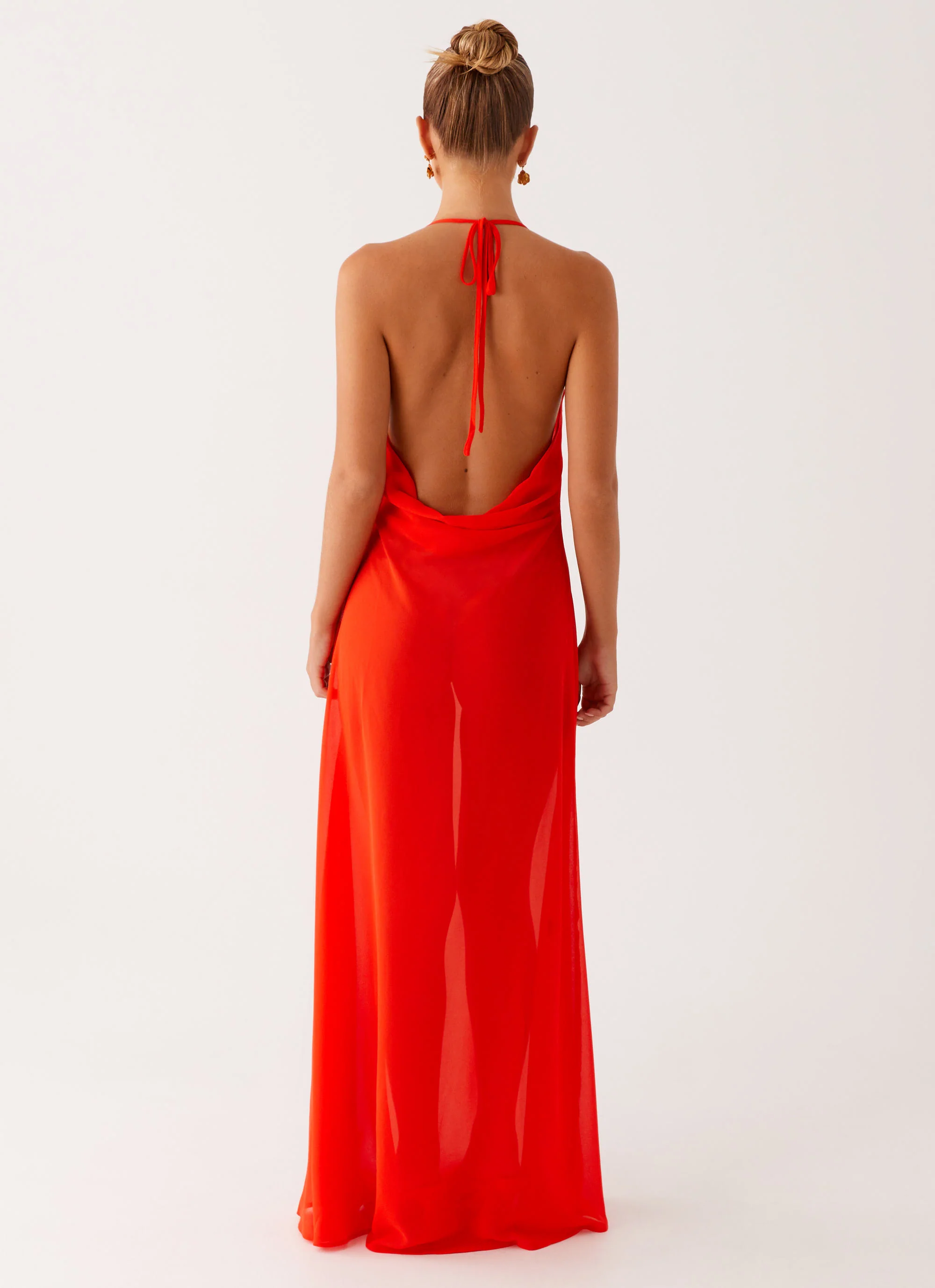Fantasy Maxi Dress - Orange - Image 4