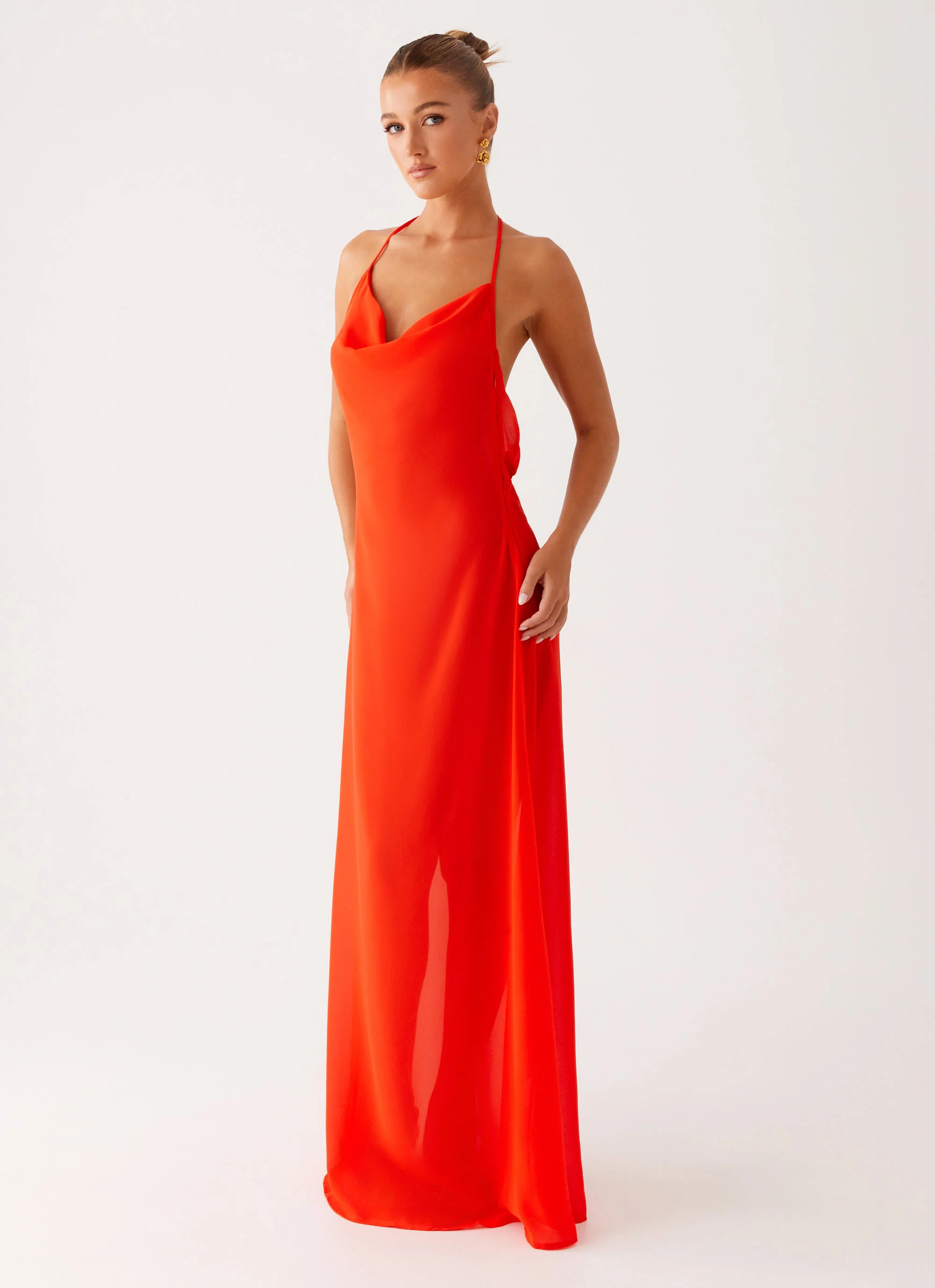 Fantasy Maxi Dress - Orange - Image 6