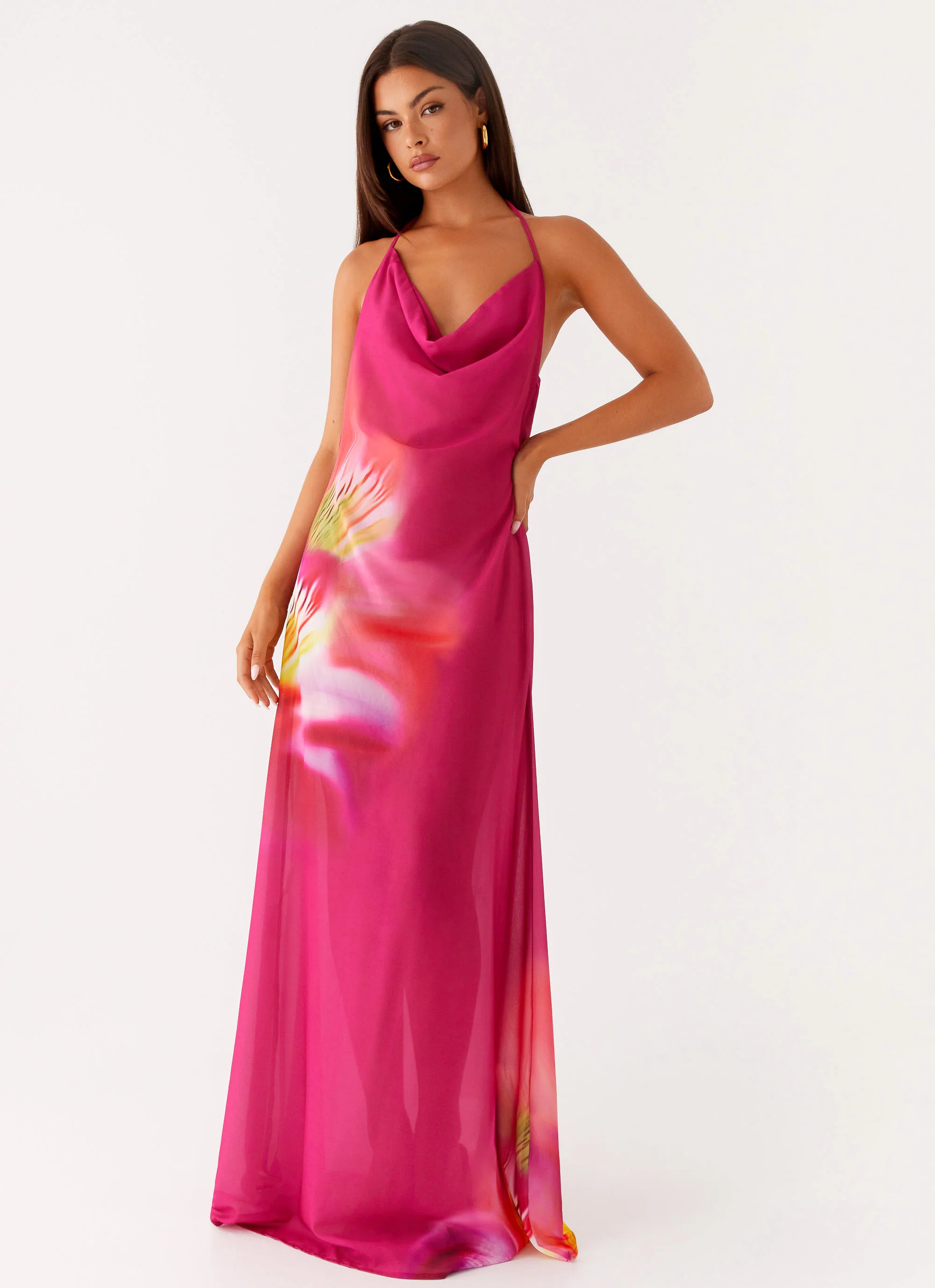 Fantasy Maxi Dress - Pink Tropical - Image 6