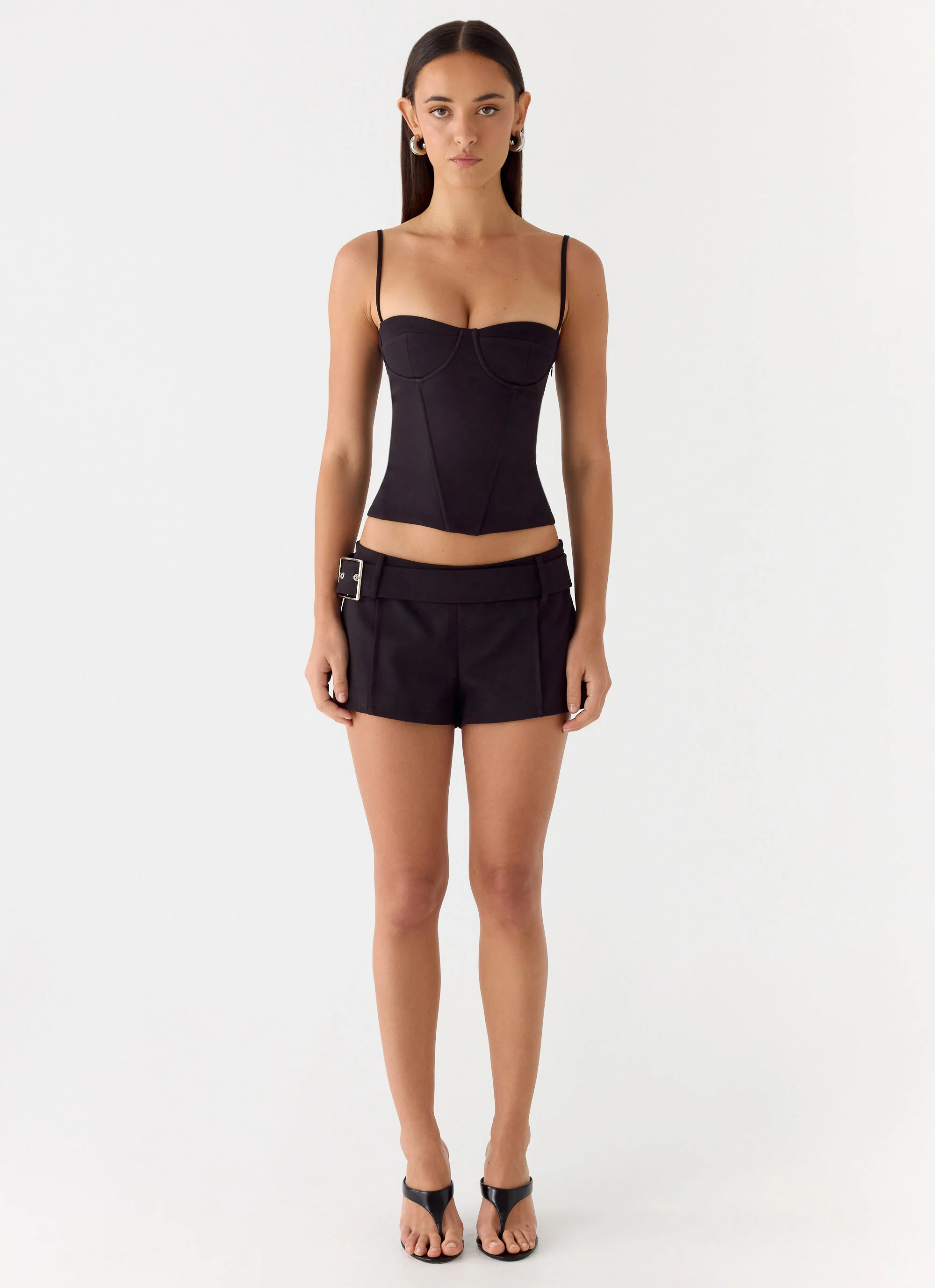 Favourite Moment Belt Mini Shorts - Black - Image 2