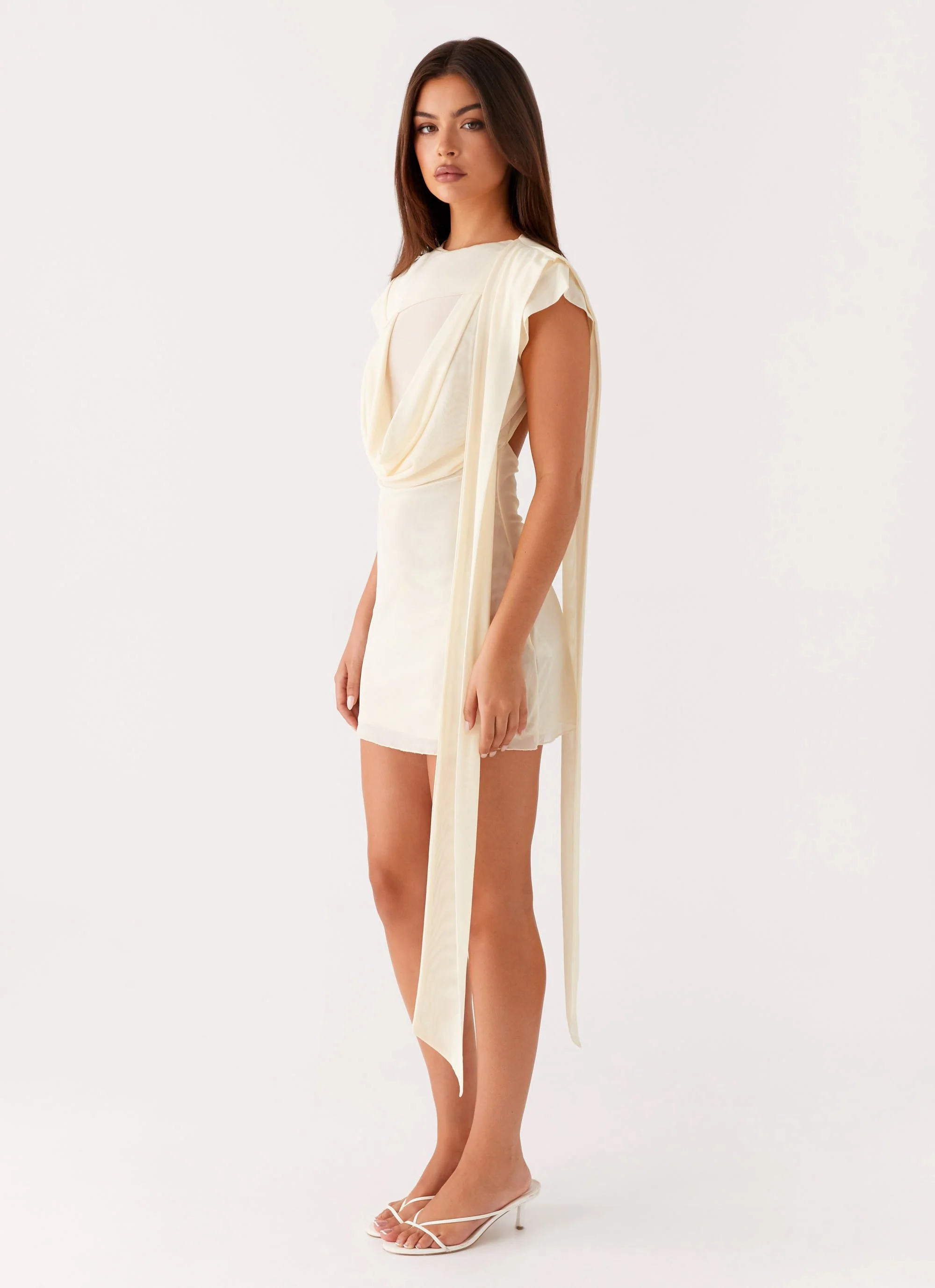 Felipe Mini Dress - Yellow - Image 3