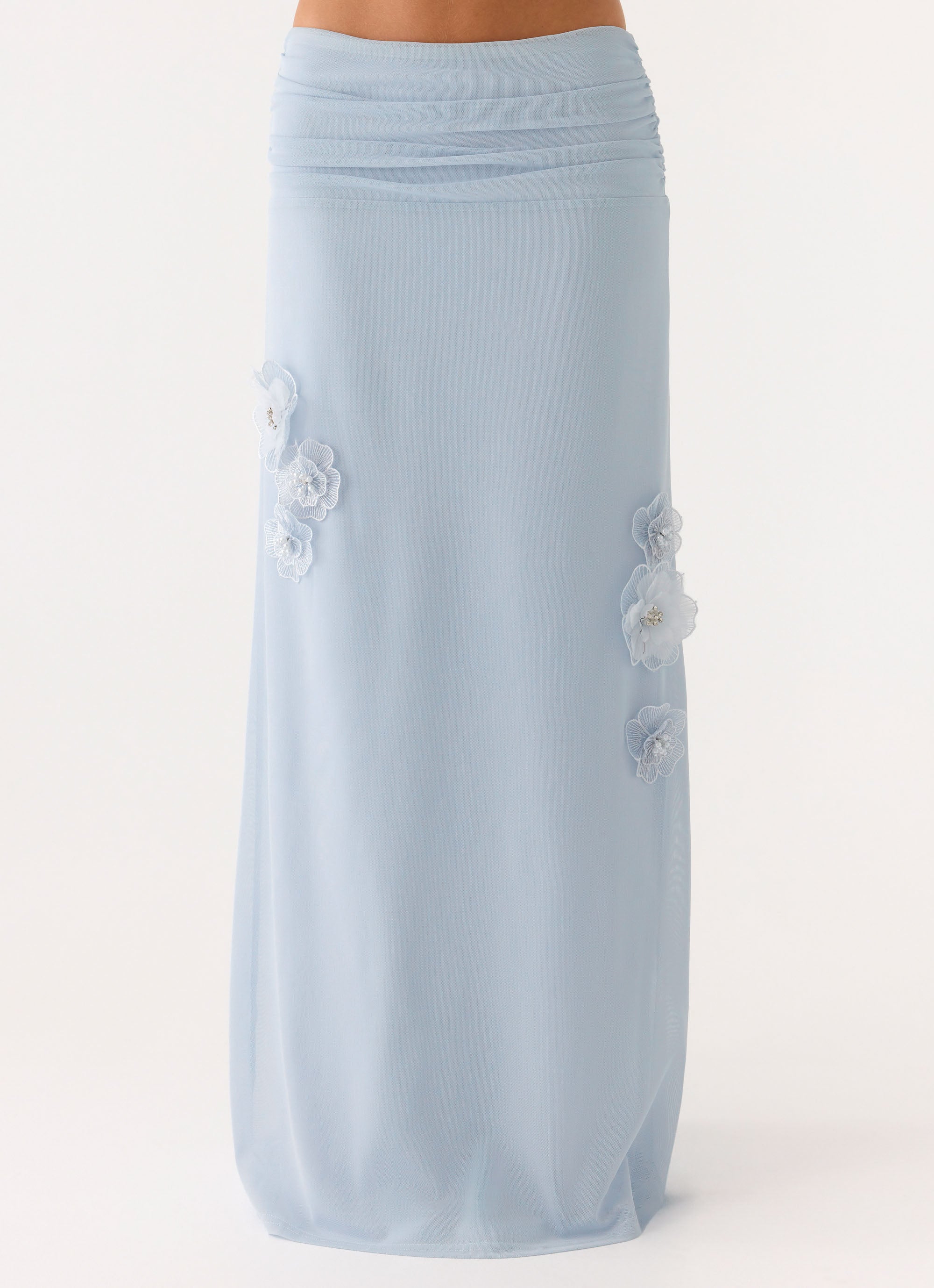 Fleur Power Maxi Skirt - Blue - Image 3