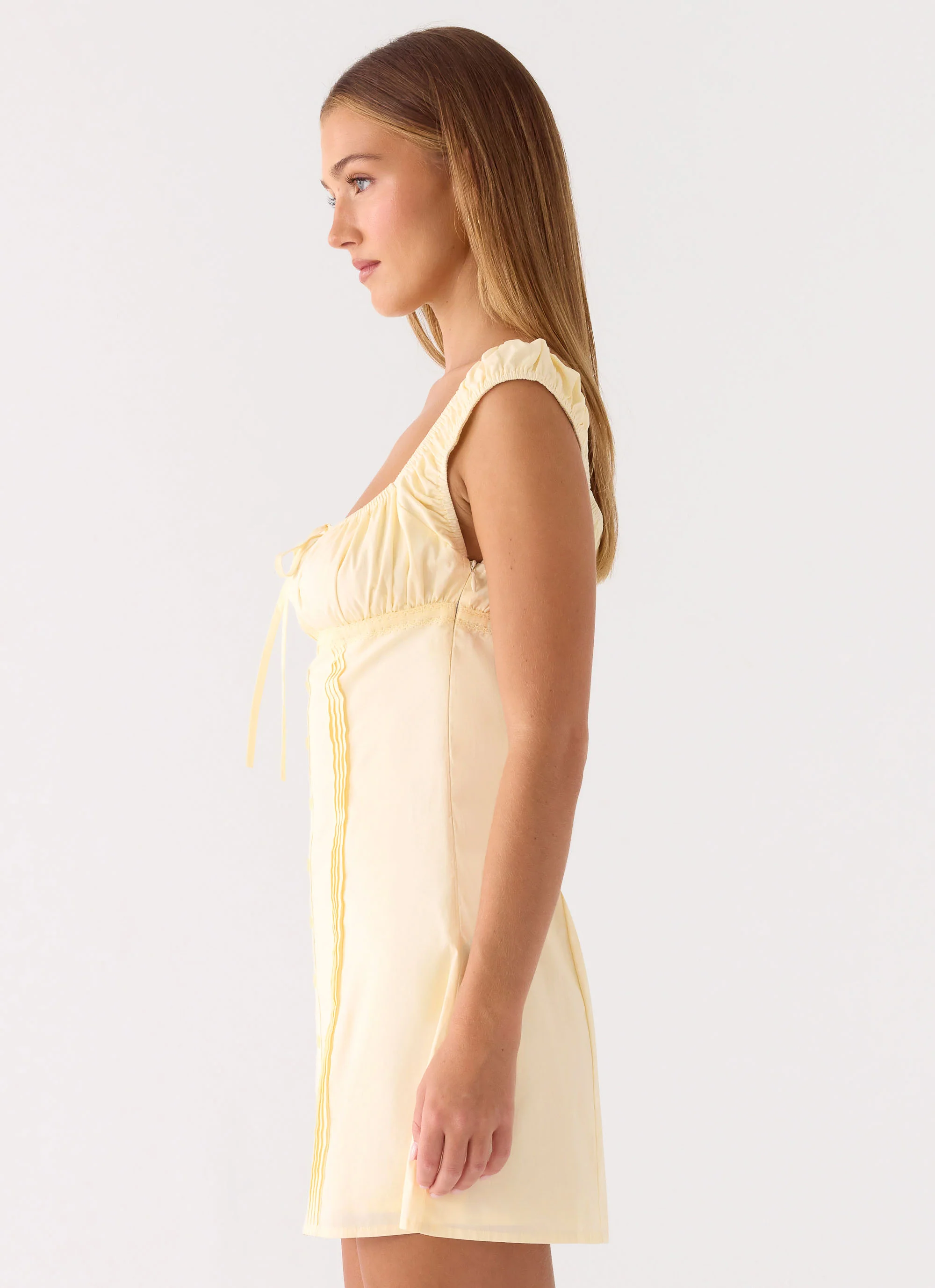 Fornarina Mini Dress - Lemon - Image 3