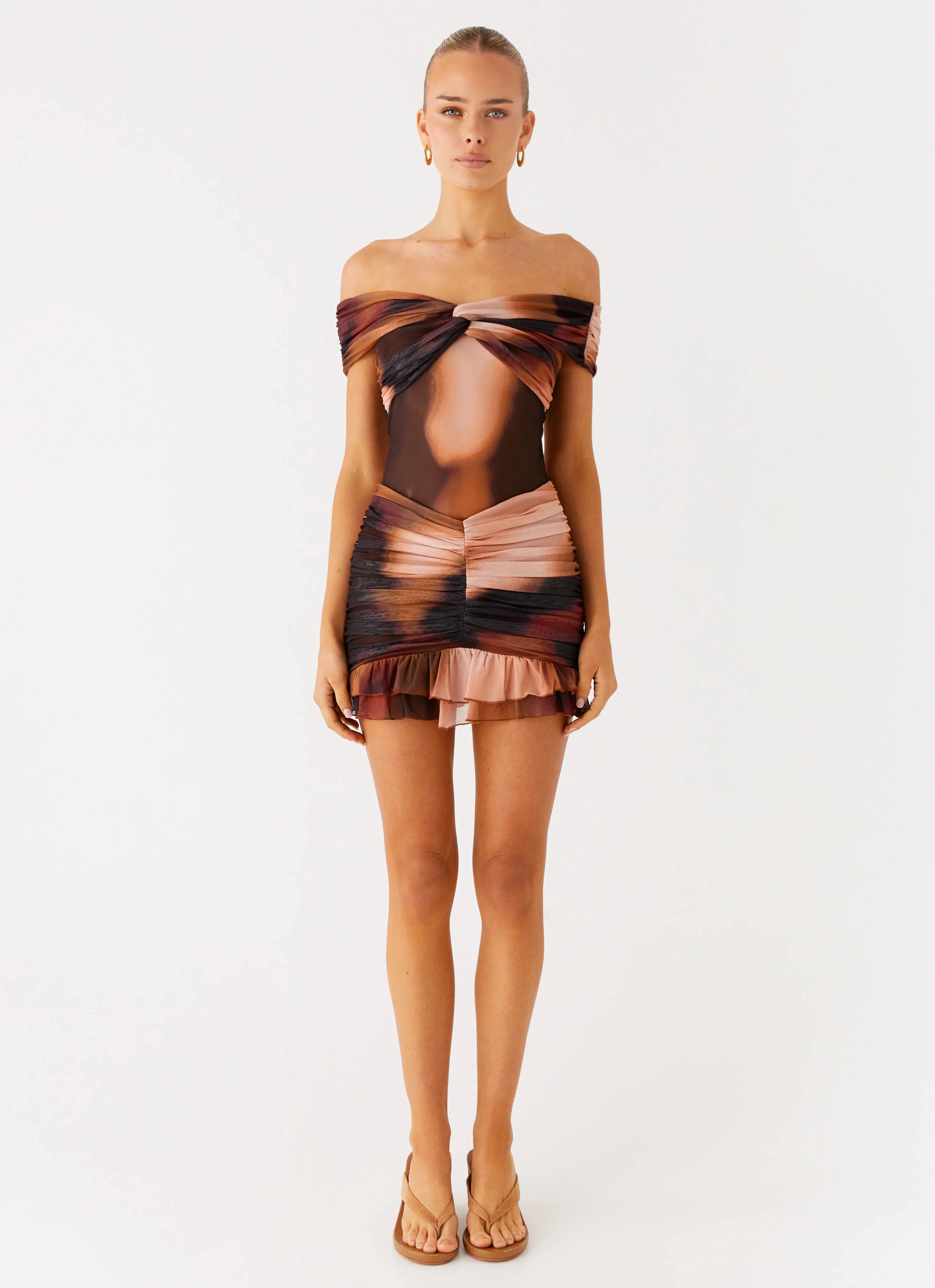 Frances Mini Dress - Black Gradient