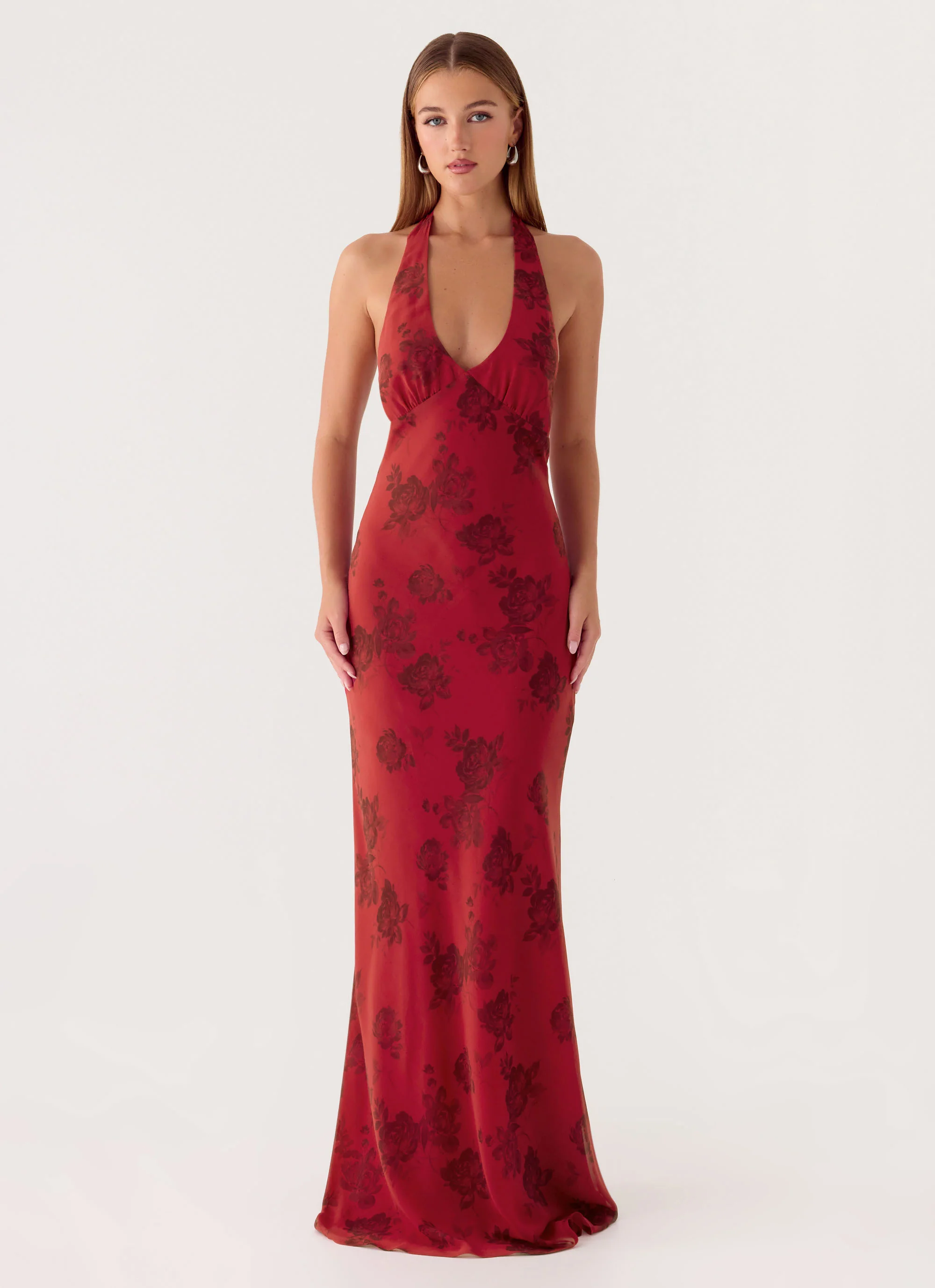 Freja Maxi Dress - Cherry Rose - Image 5