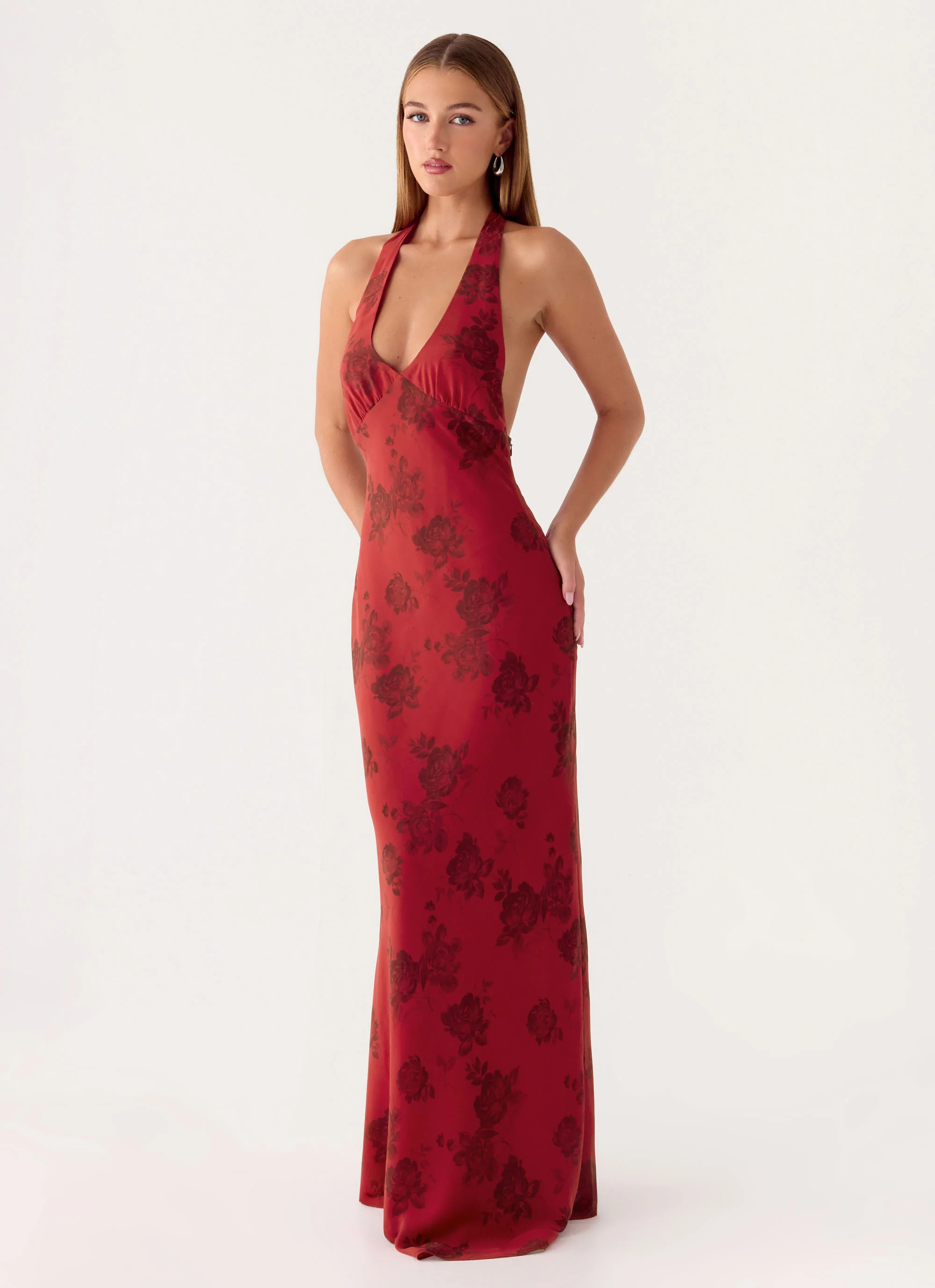 Freja Maxi Dress - Cherry Rose - Image 6