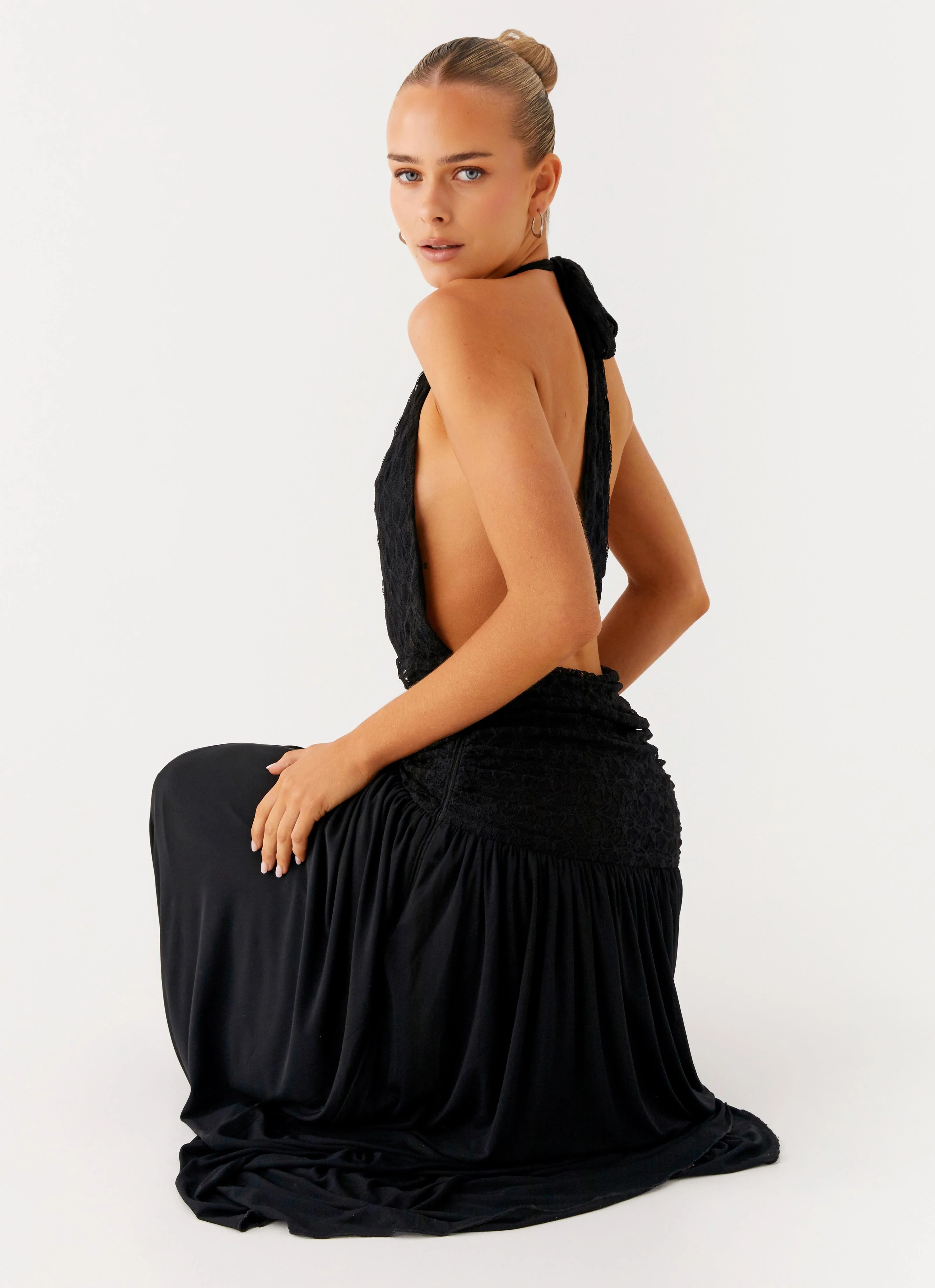 Full Attention Maxi Dress - Black - Image 4