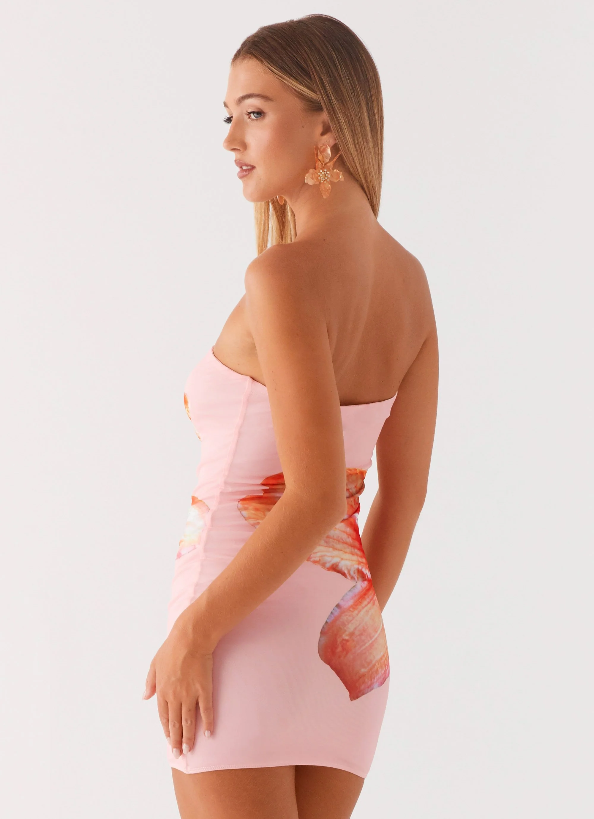 Full Bloom Mini Dress - Pink - Image 5