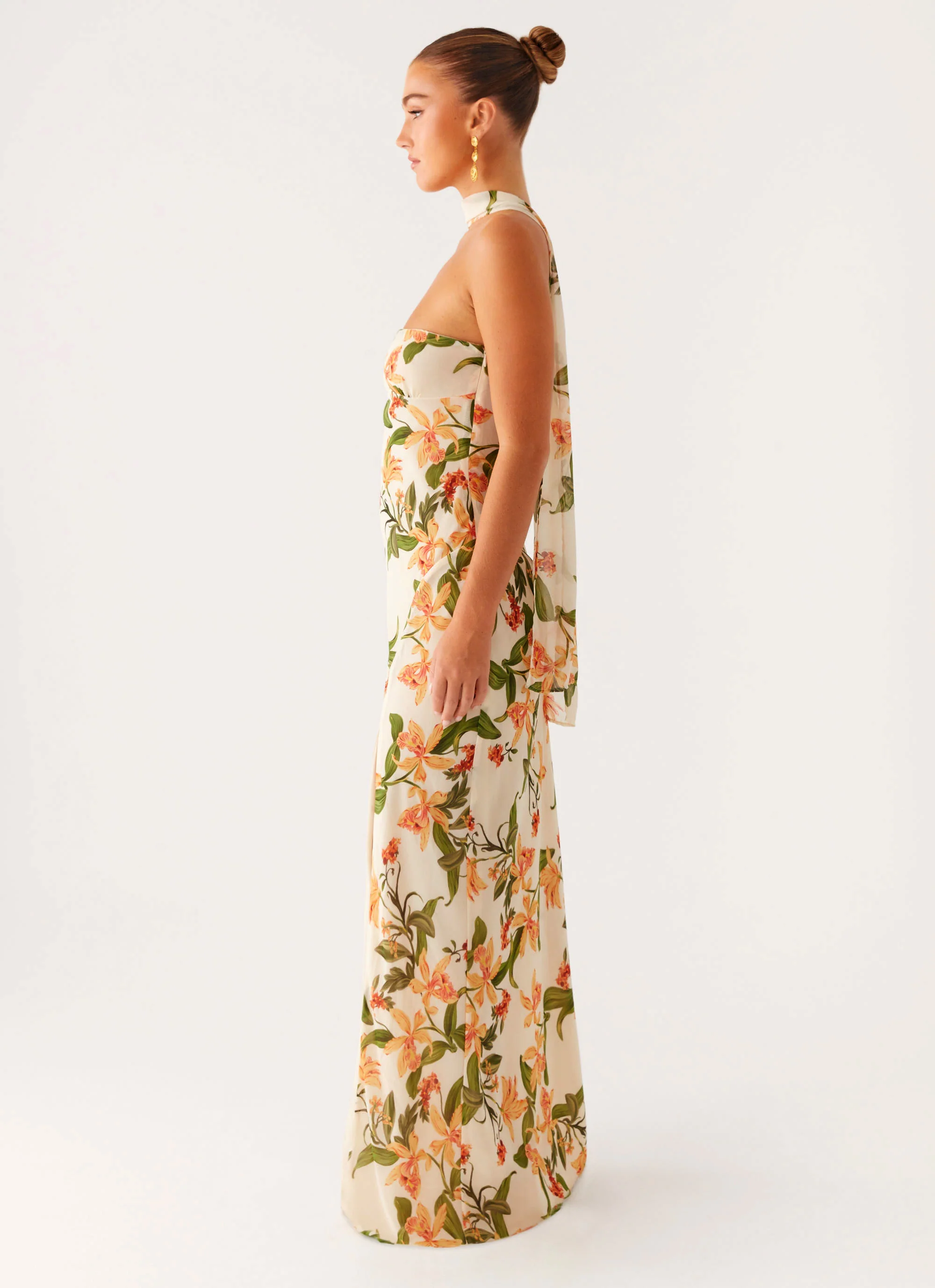 Gali Strapless Maxi Dress - Floral Print - Image 4