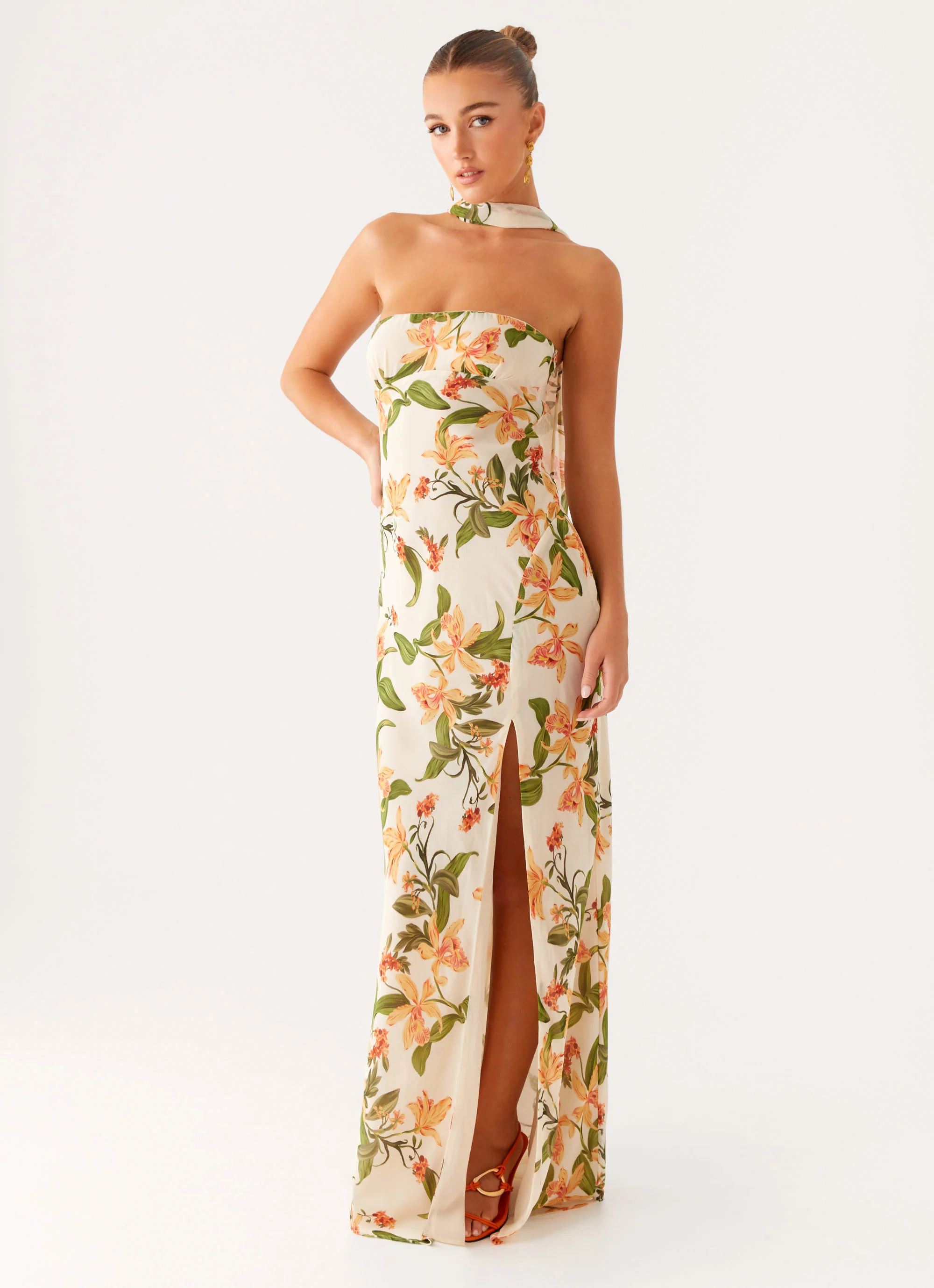 Gali Strapless Maxi Dress - Floral Print - Image 5