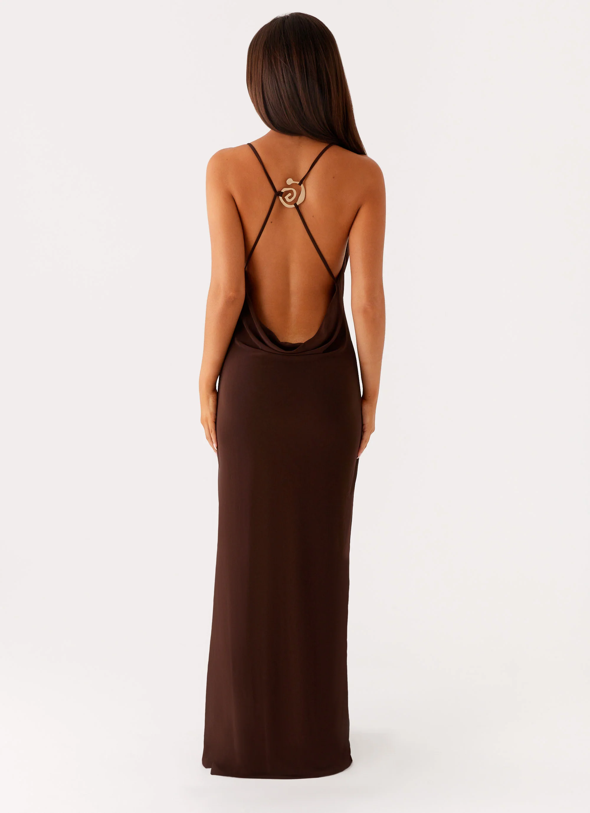 Game Player Maxi Dress - Chocolate - Image 2