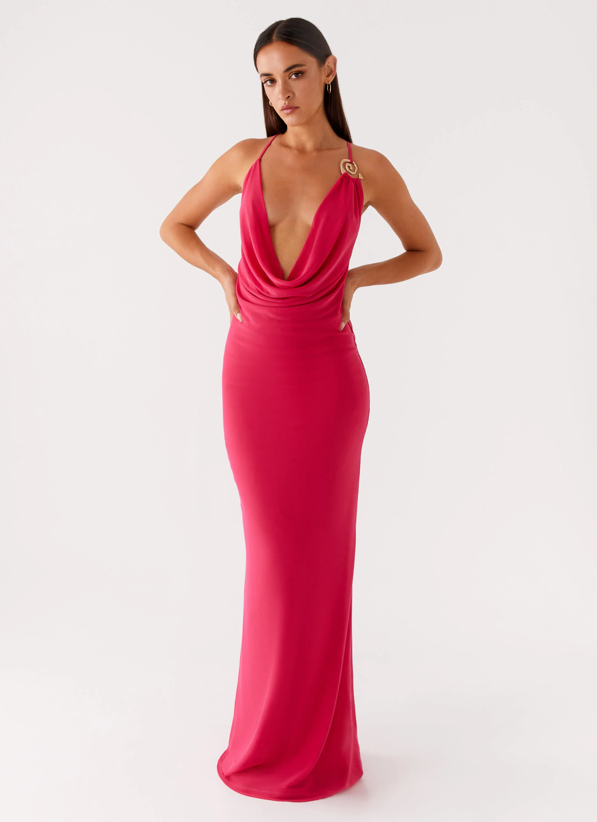 Game Player Maxi Dress - Hot Pink - Image 4