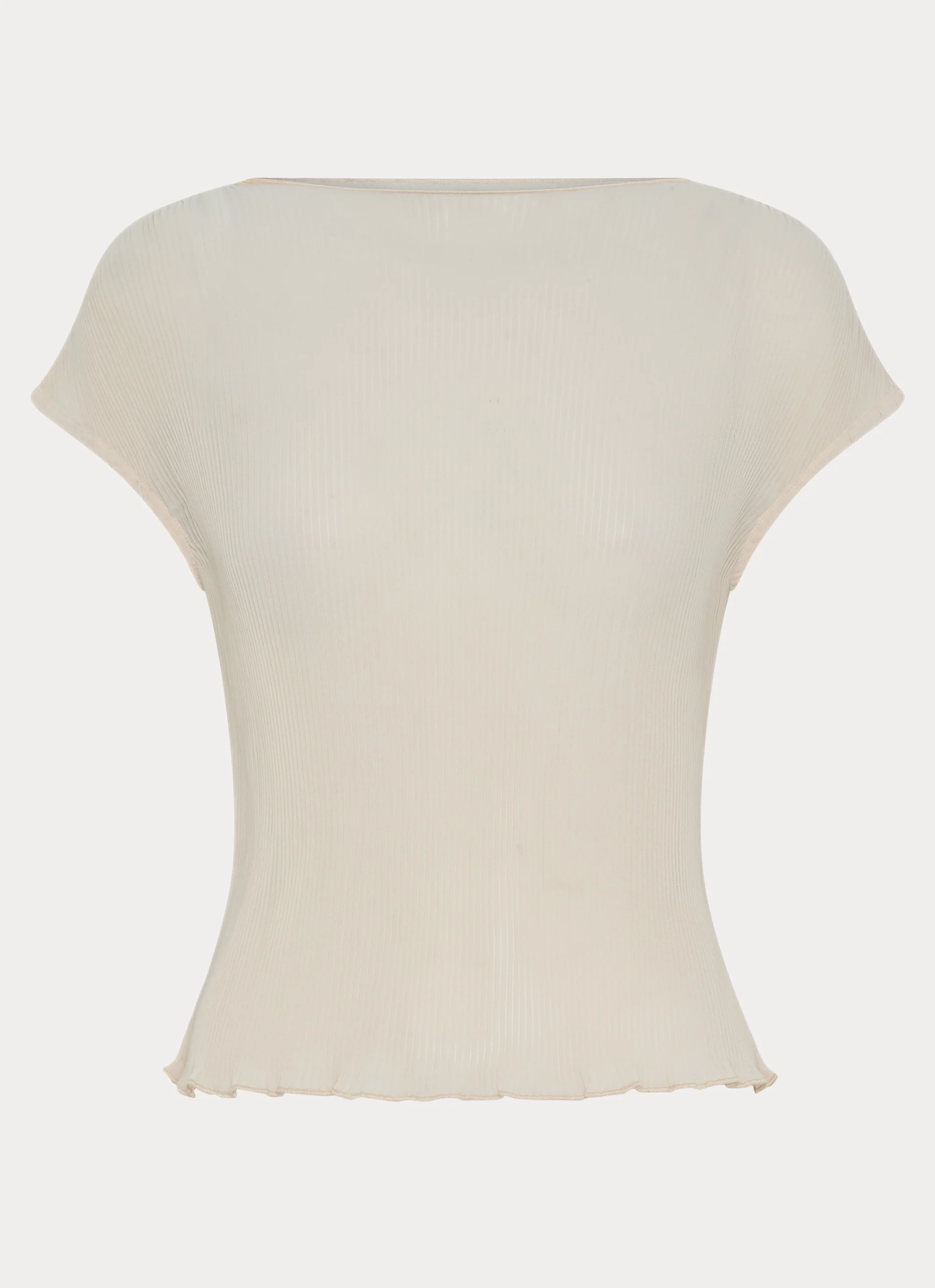 Gemma Cap Sleeve Top - Ivory - Image 3