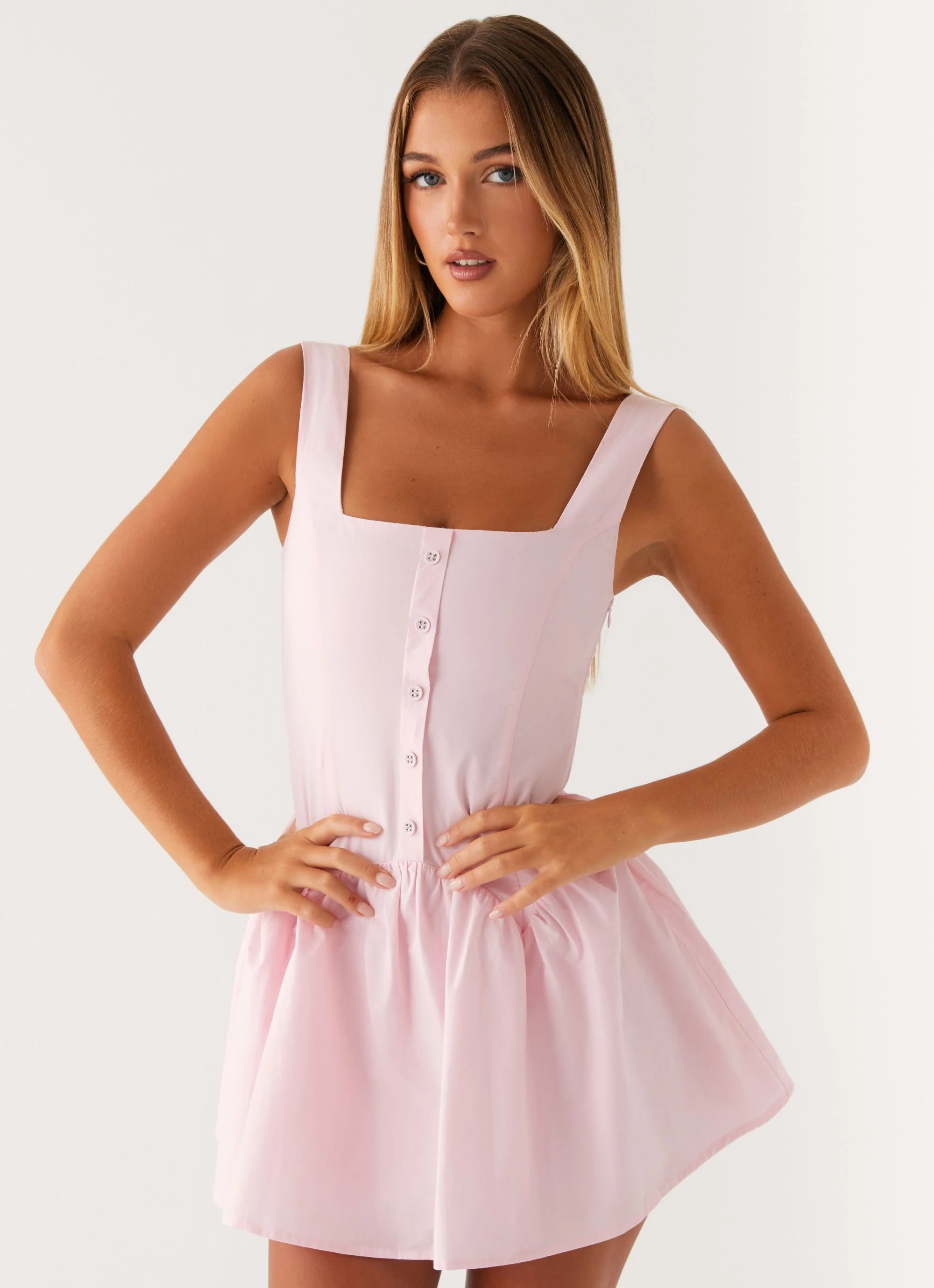 Genie Mini Dress - Pink - Image 3
