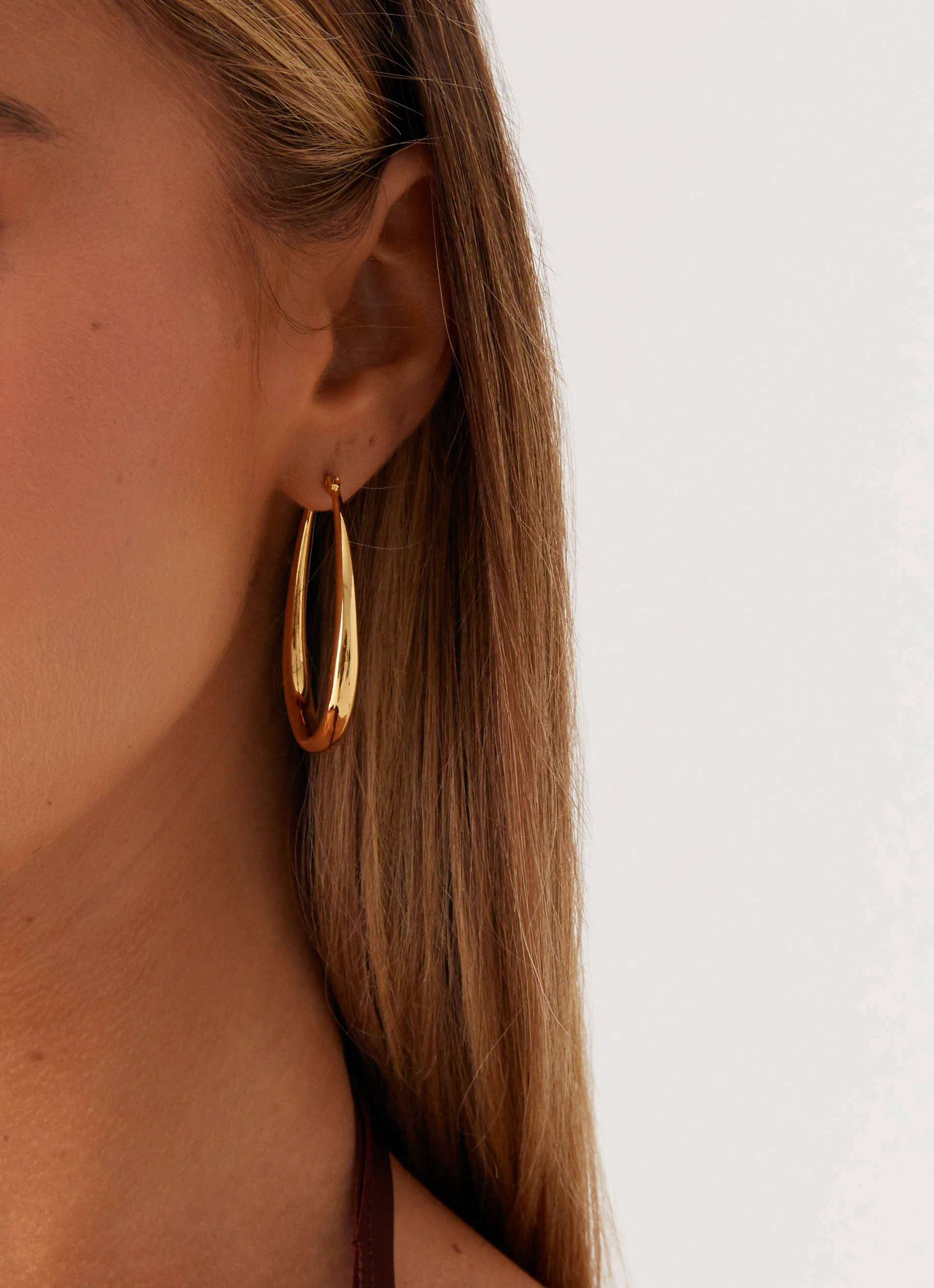 Gleam Hoop Earrings - Gold - Image 2