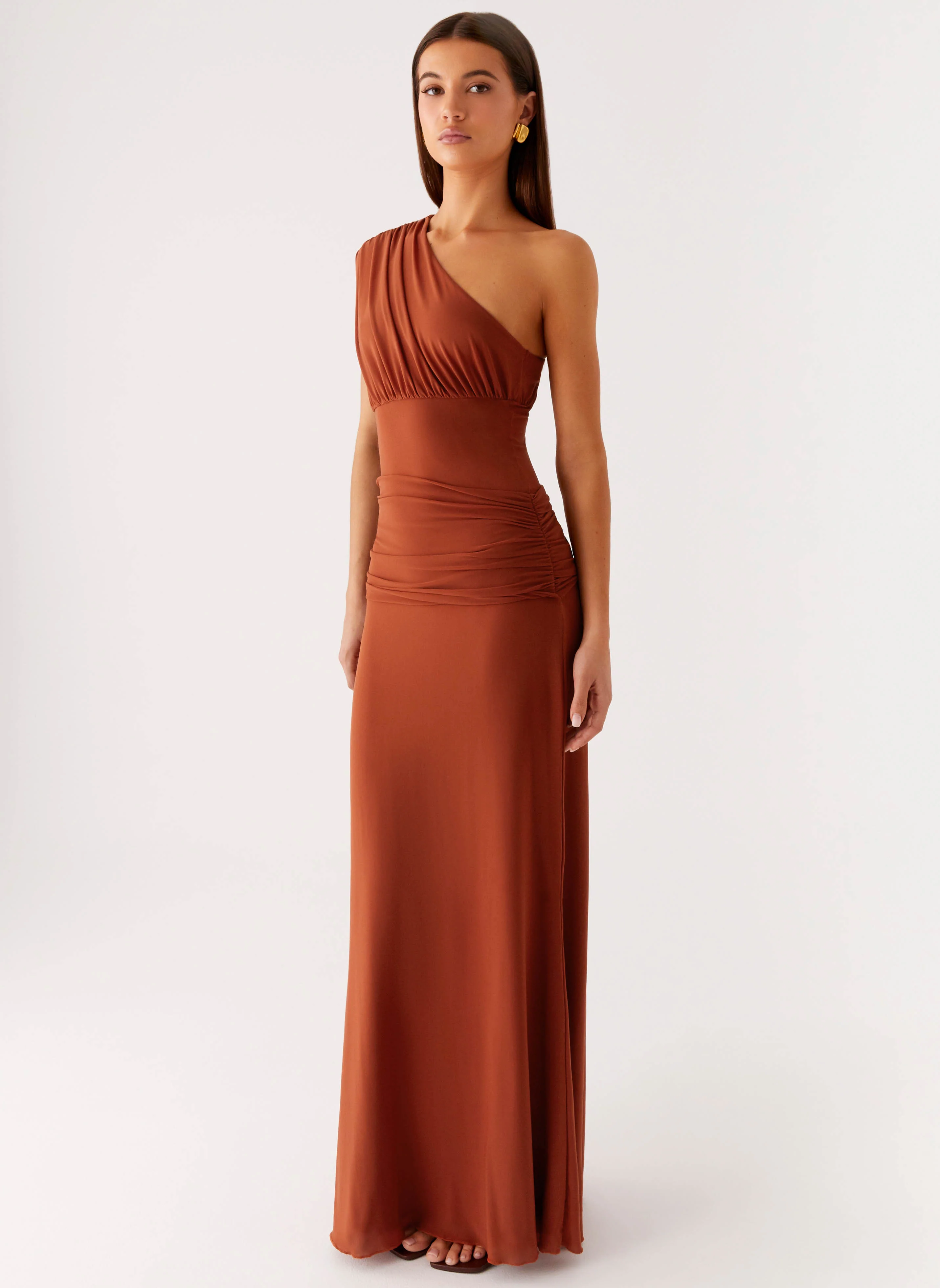 Glimmer Maxi Dress - Rust - Image 5