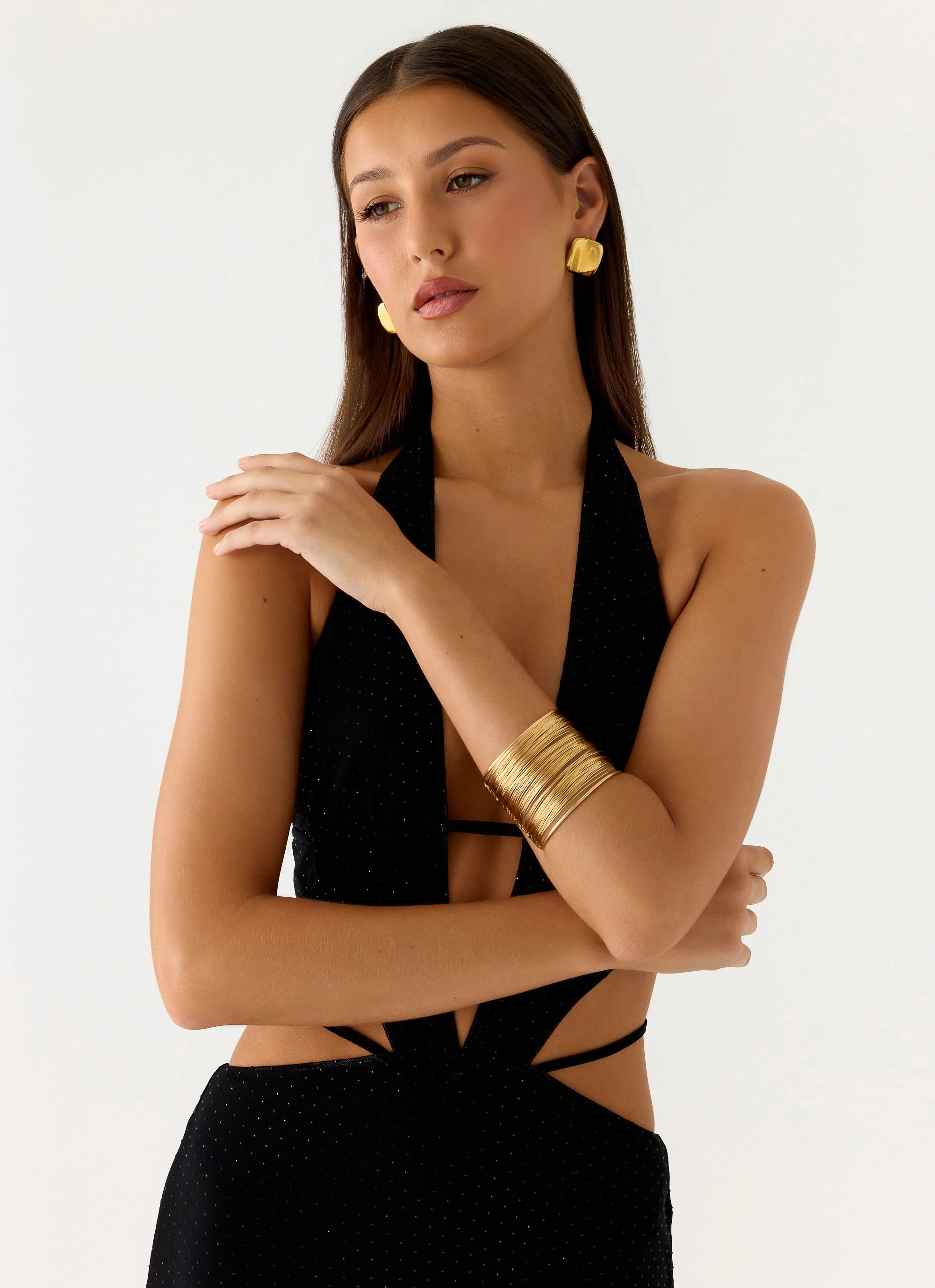 Golden Blur Arm Cuff - Gold - Image 4
