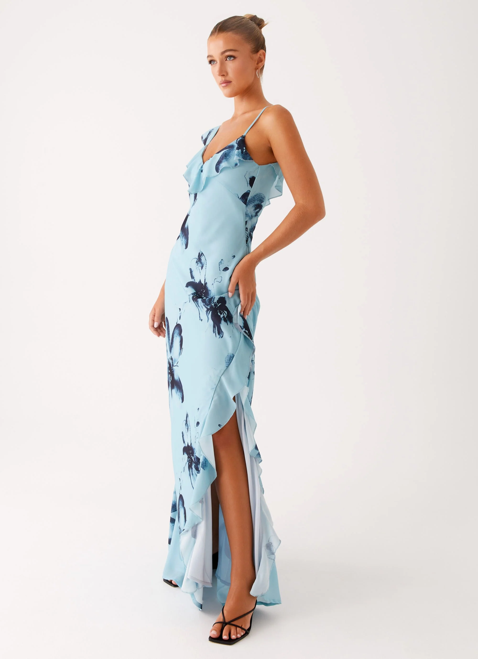 Goldsmith Maxi Dress - Blue Black Floral - Image 6
