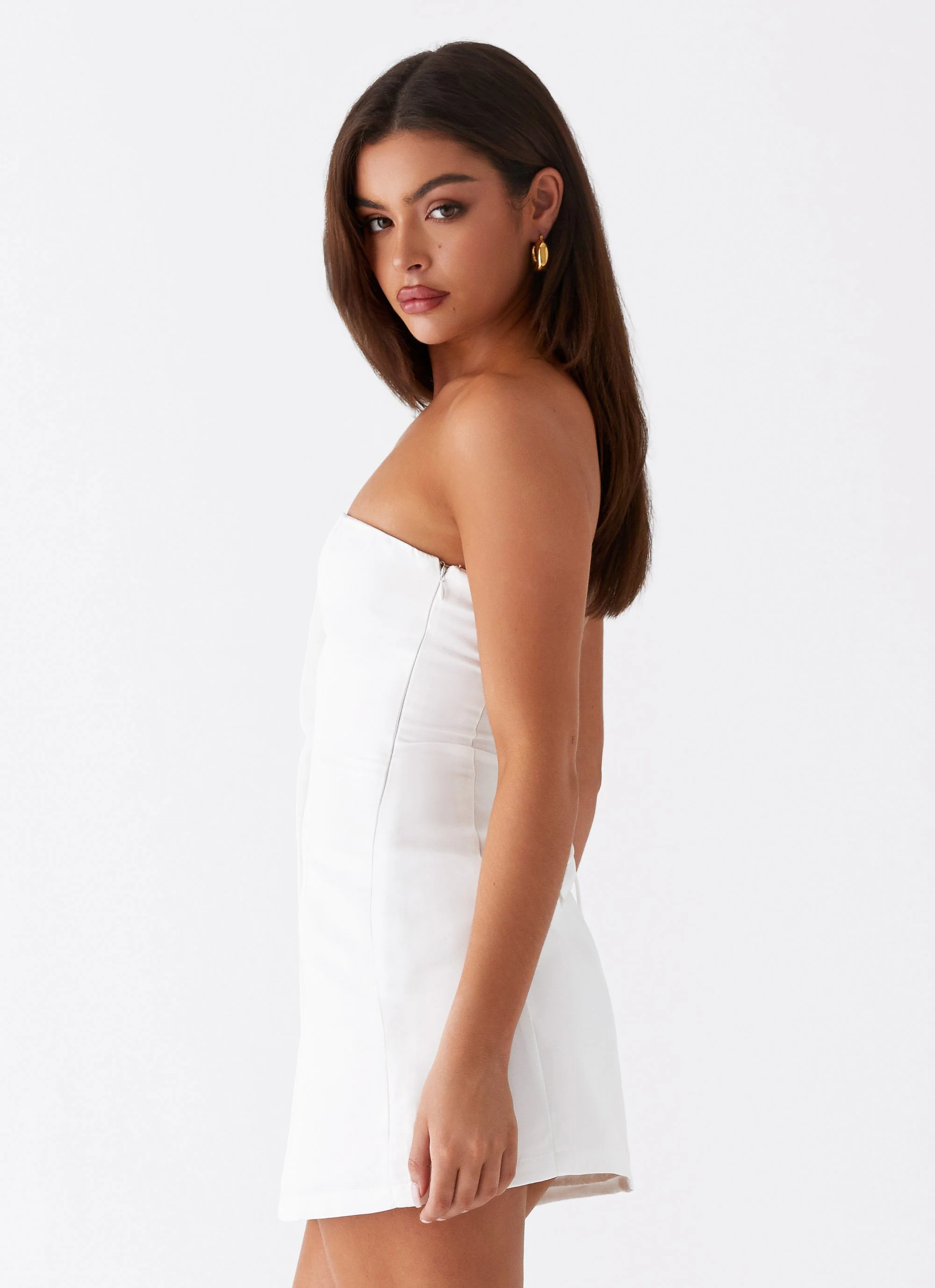 Good Lies Mini Dress - White - Image 6