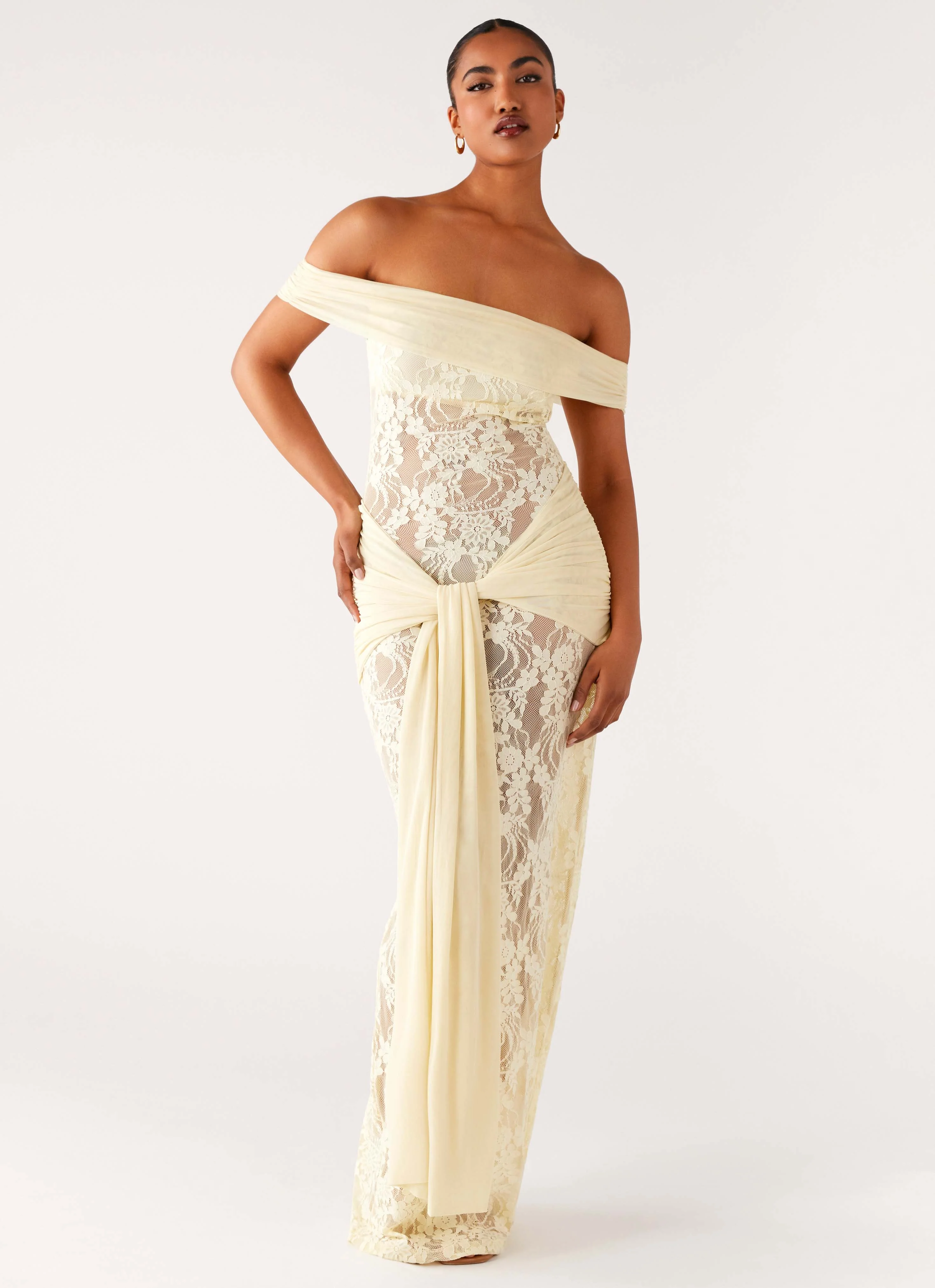 Gracie Twist Maxi Dress - Yellow - Image 8